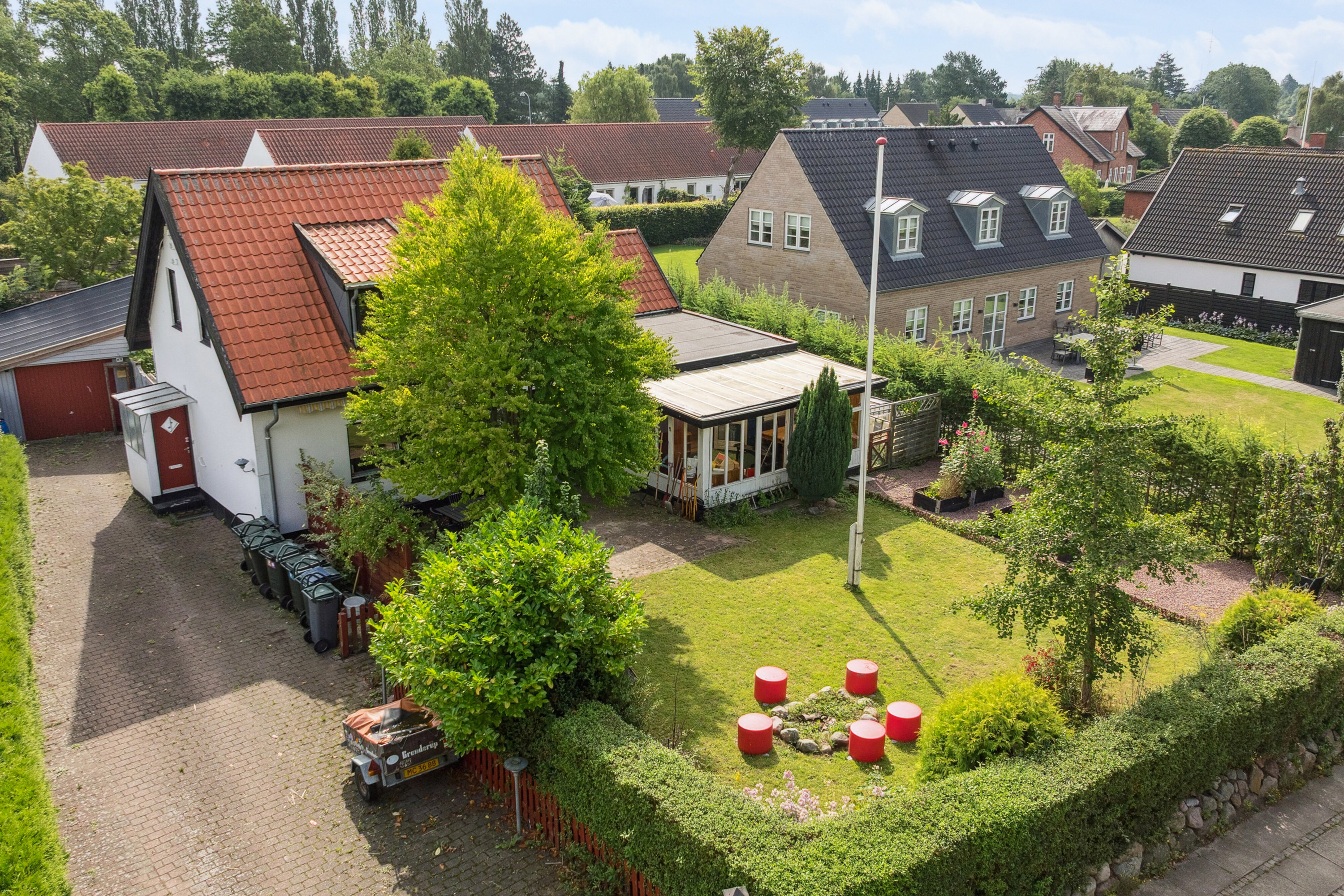 Fremhævet luftfoto billede i fuldskærmstilstand. Billede af Storegade 13, 2650 Hvidovre