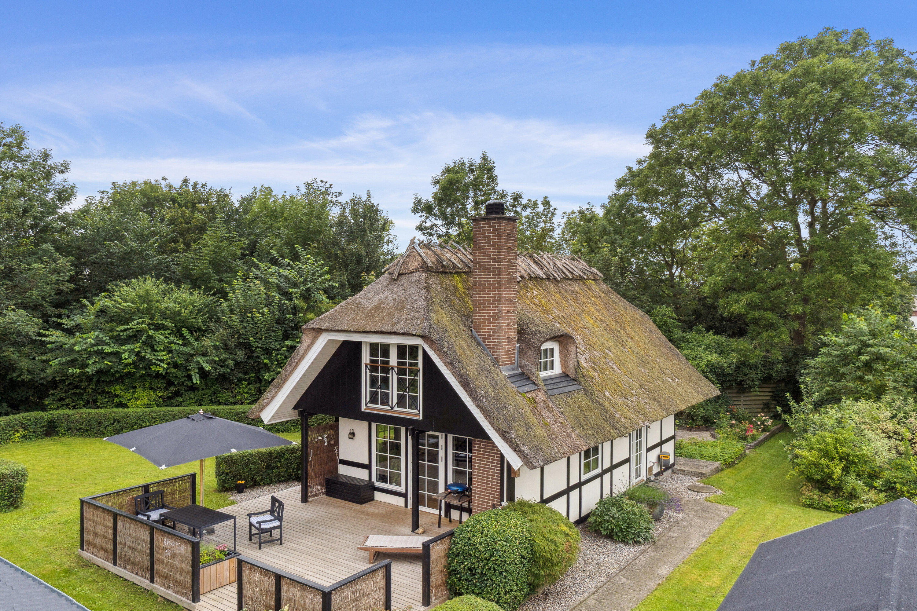 Miniaturebillede 1: set fra haven. Billede af Krænkerupvej 46A, Havrebjerg, 4200 Slagelse