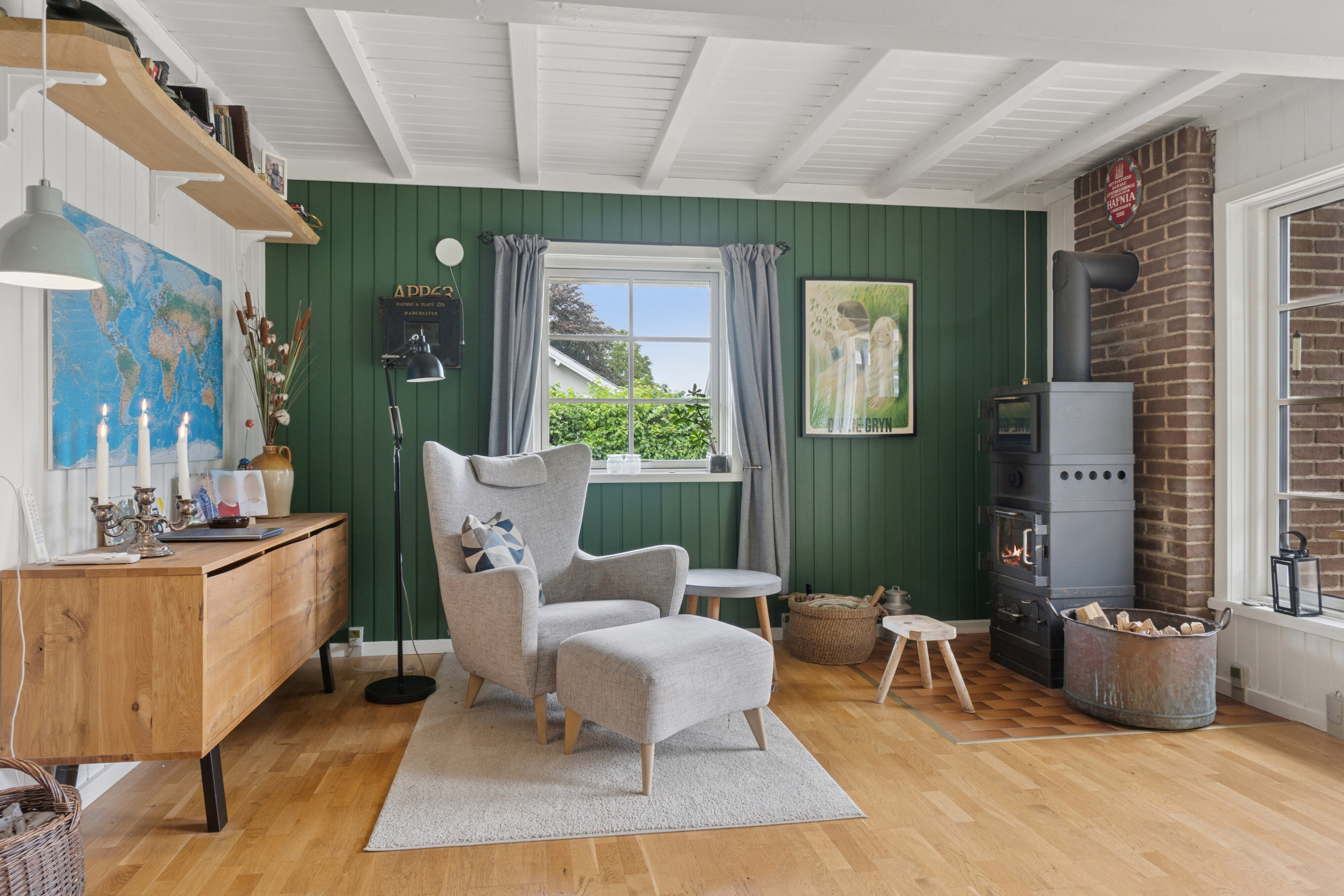 Fremhævet stue billede i fuldskærmstilstand. Billede af Krænkerupvej 46A, Havrebjerg, 4200 Slagelse