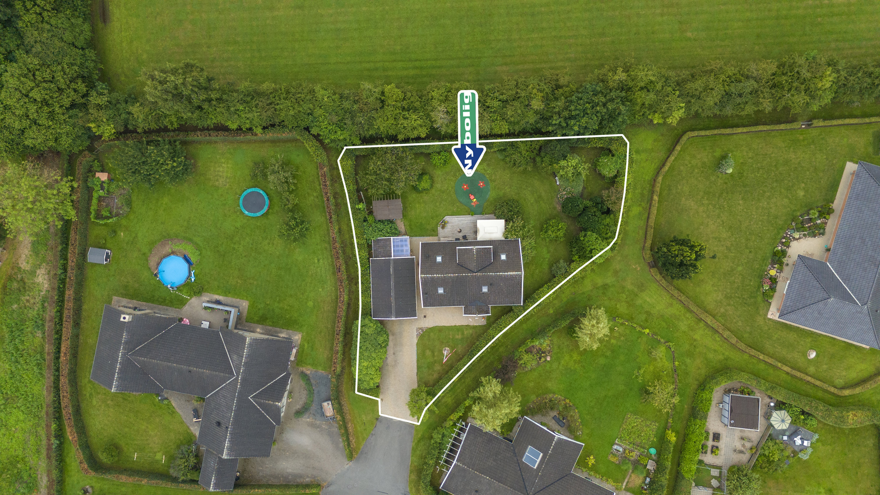 Fremhævet  billede i fuldskærmstilstand. Billede af Skovbrynet 20, 5620 Glamsbjerg