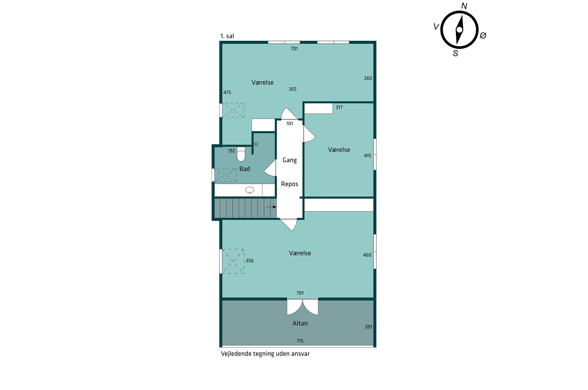 Plantegninger billede af Egesholm 29, 8700 Horsens