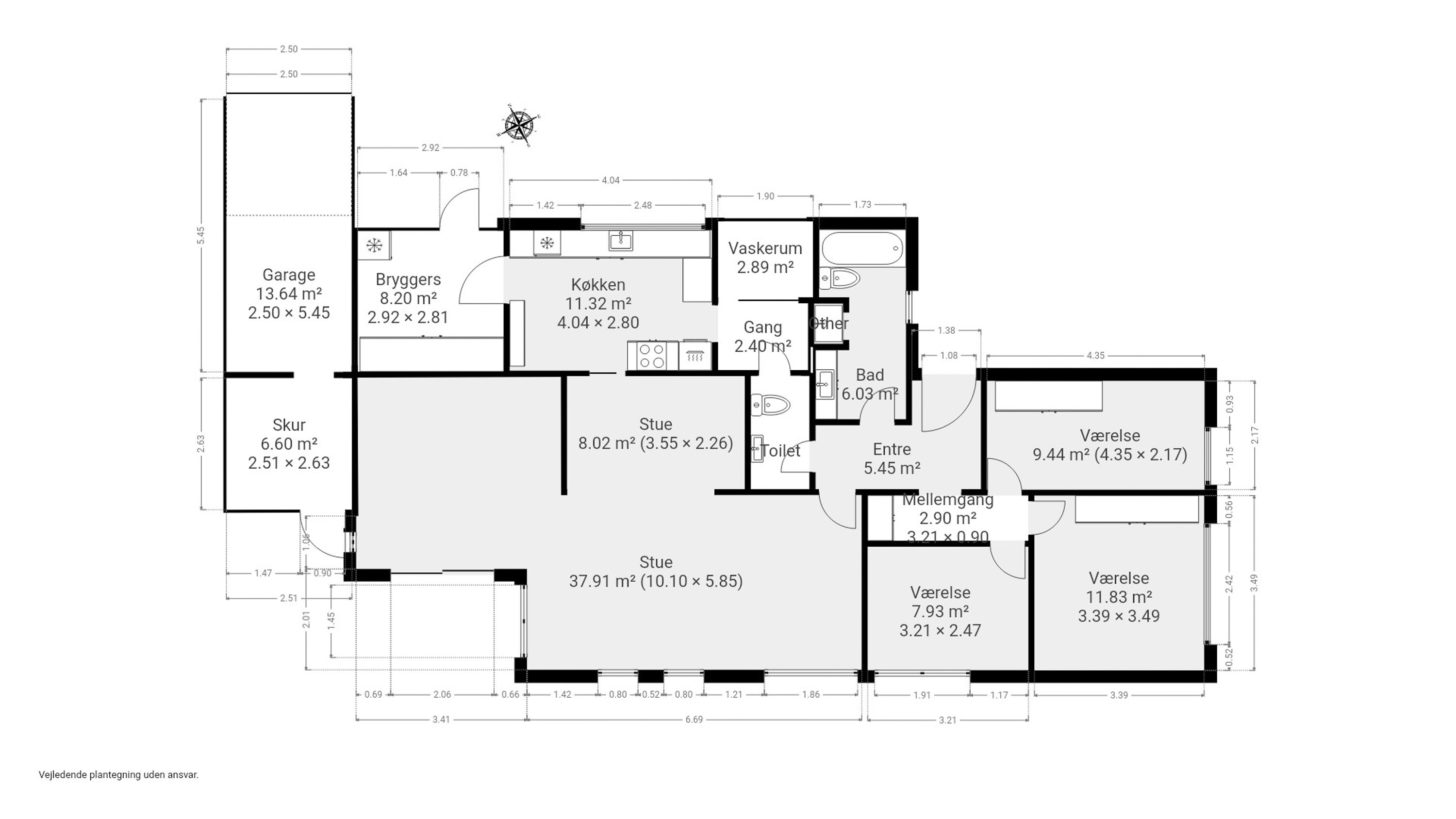 Plantegninger billede af Brevikvej 9, 5600 Faaborg
