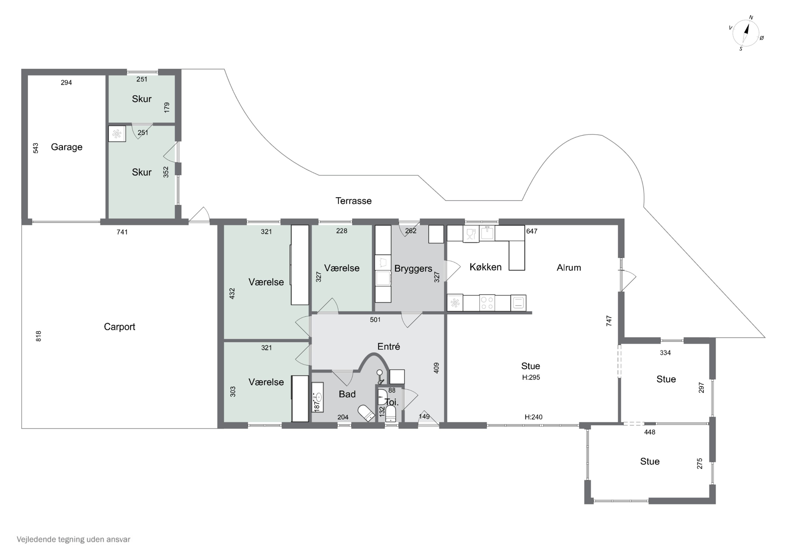 Plantegninger billede af Købstedvej 12, Tornby, 9850 Hirtshals