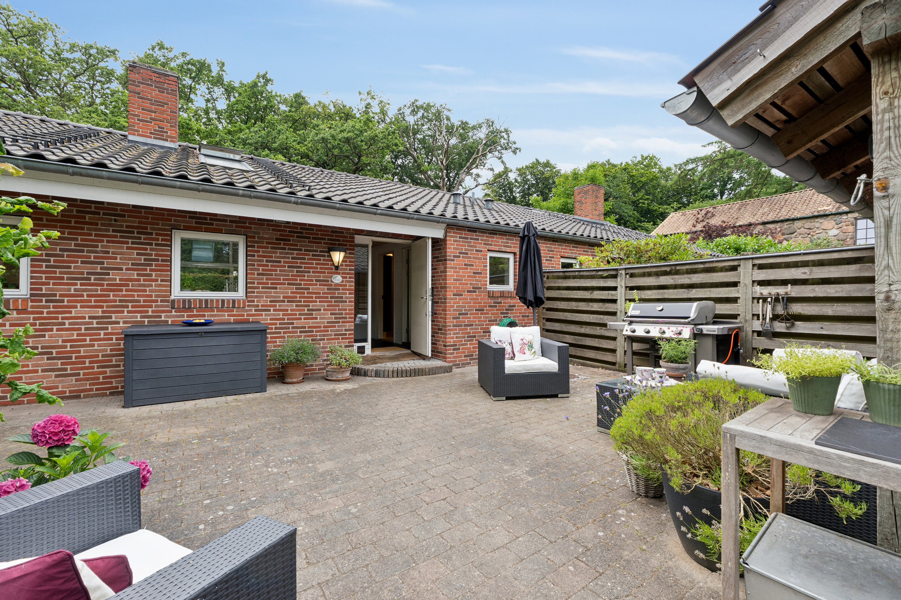 Fremhævet terrasse billede i fuldskærmstilstand. Billede af Borrekrattet 1A, 2800 Kongens Lyngby