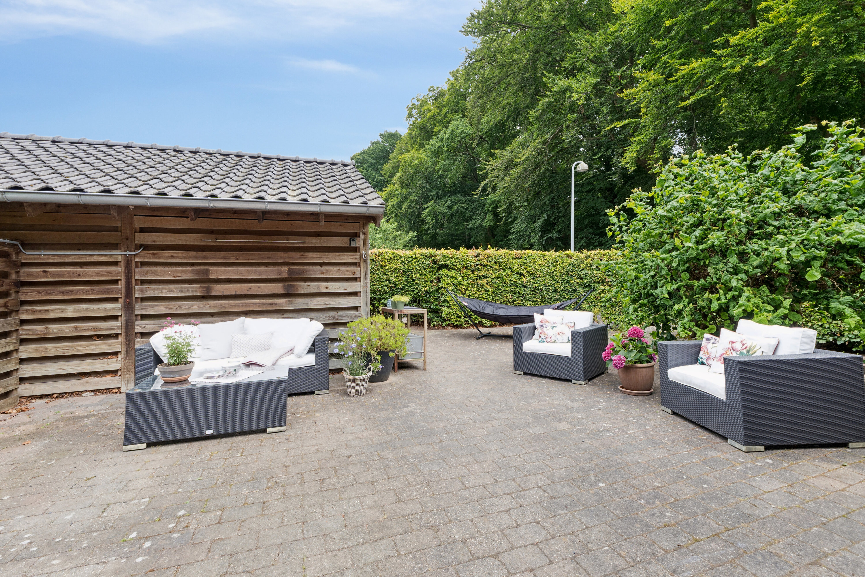 Fremhævet terrasse billede i fuldskærmstilstand. Billede af Borrekrattet 1A, 2800 Kongens Lyngby