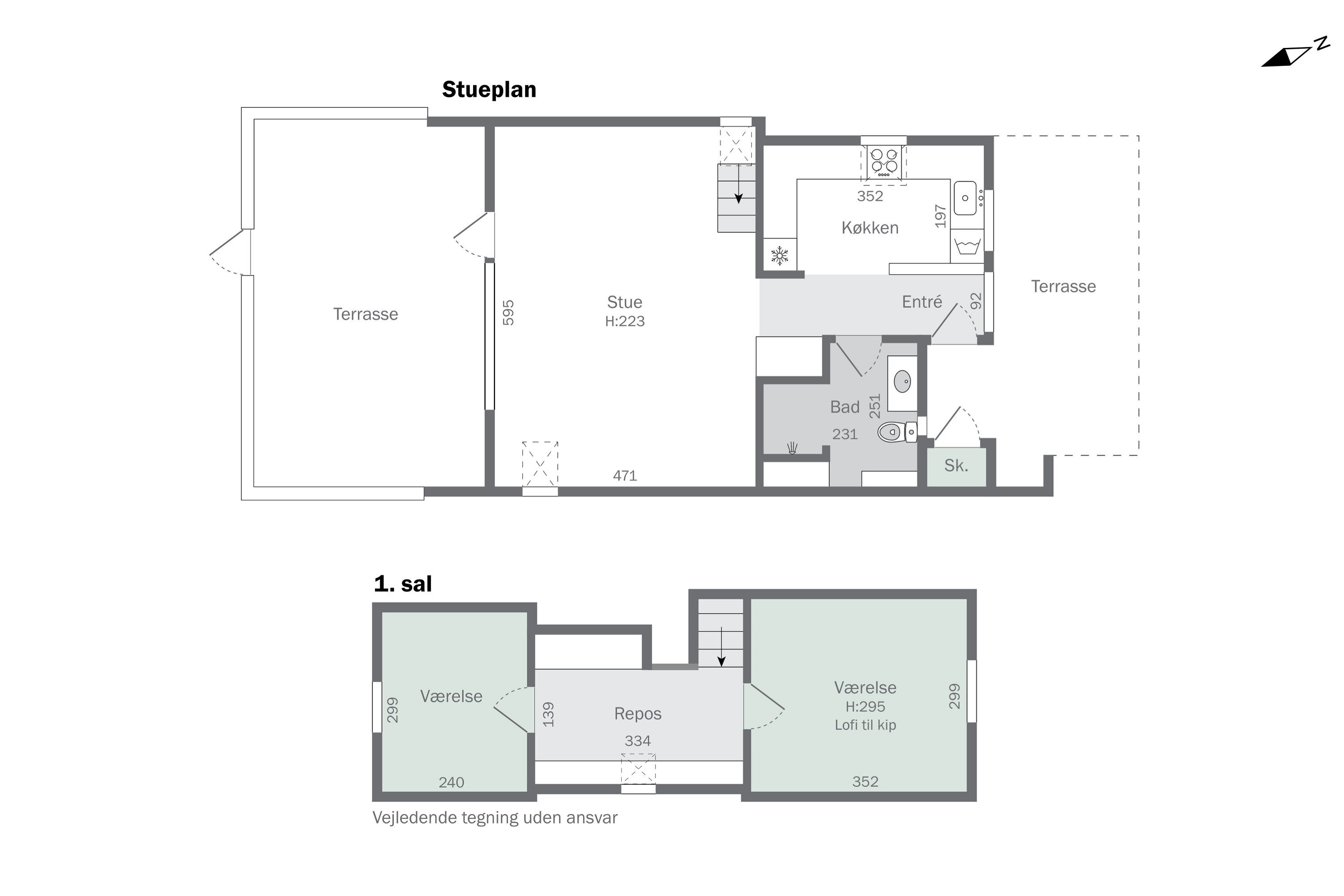 Plantegninger billede af Golfsvinget 52, Gatten, 9640 Farsø