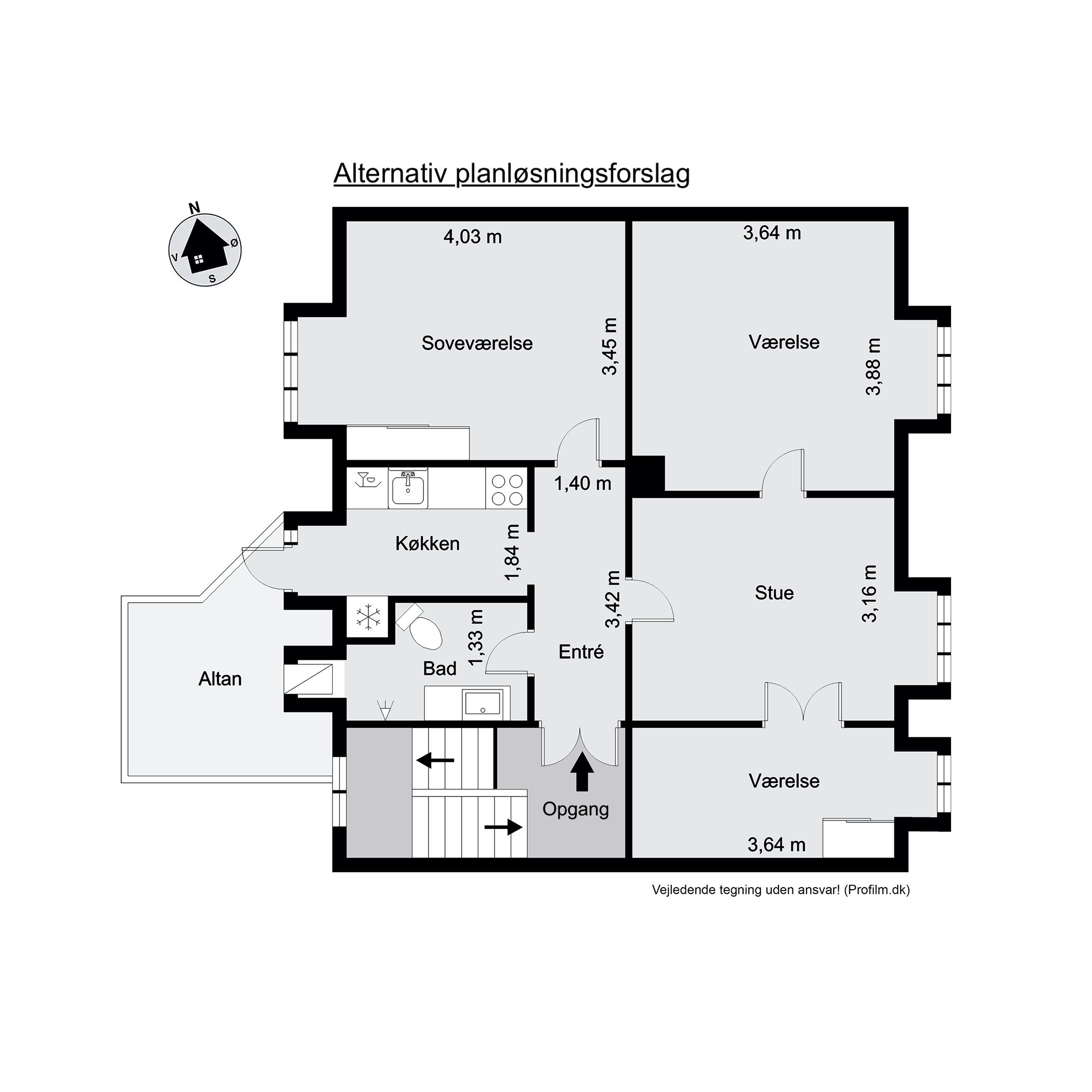Plantegninger billede af Haderslevvej 12B, 2., 6000 Kolding