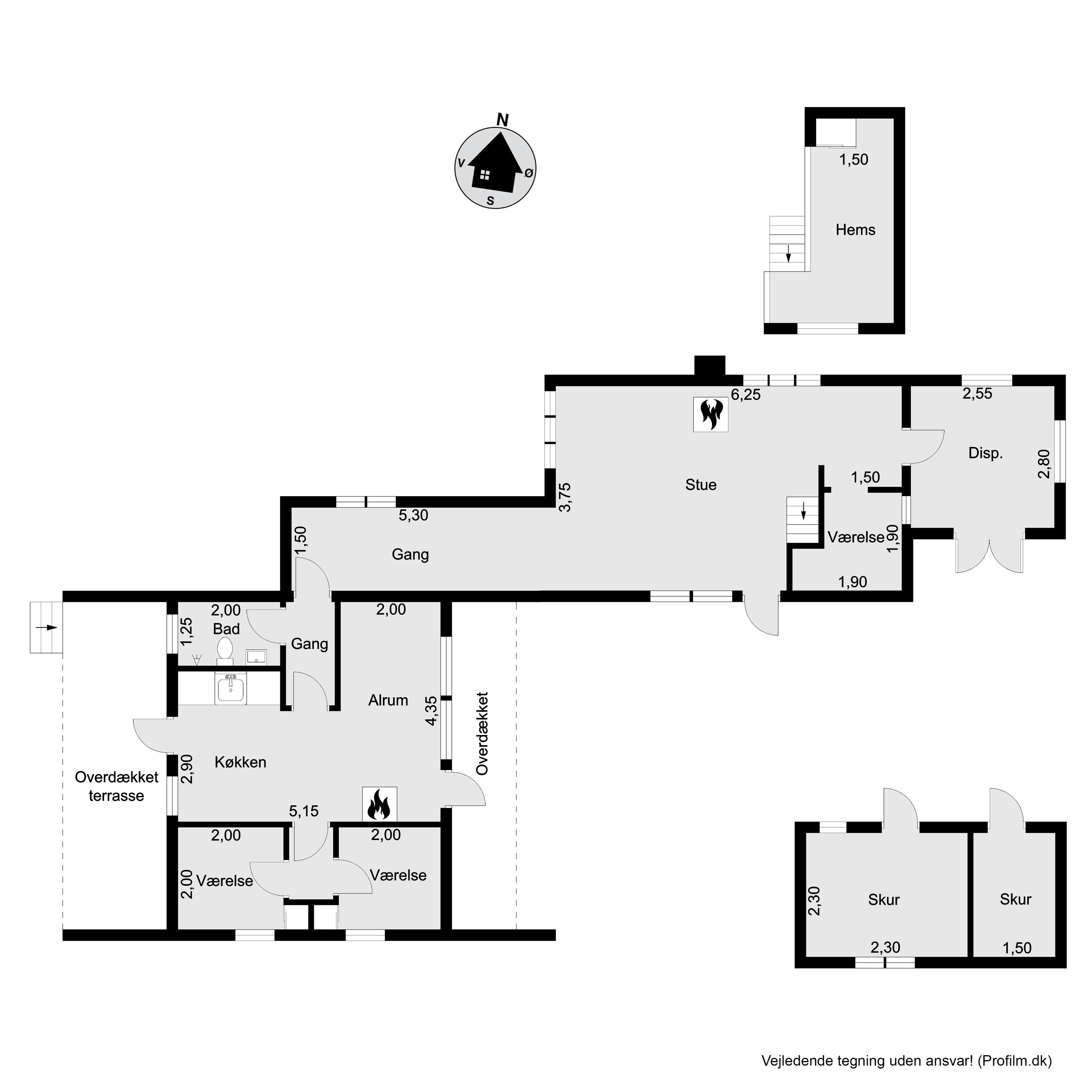 Plantegninger billede af Vikingevej 34, Kulhuse, 3630 Jægerspris