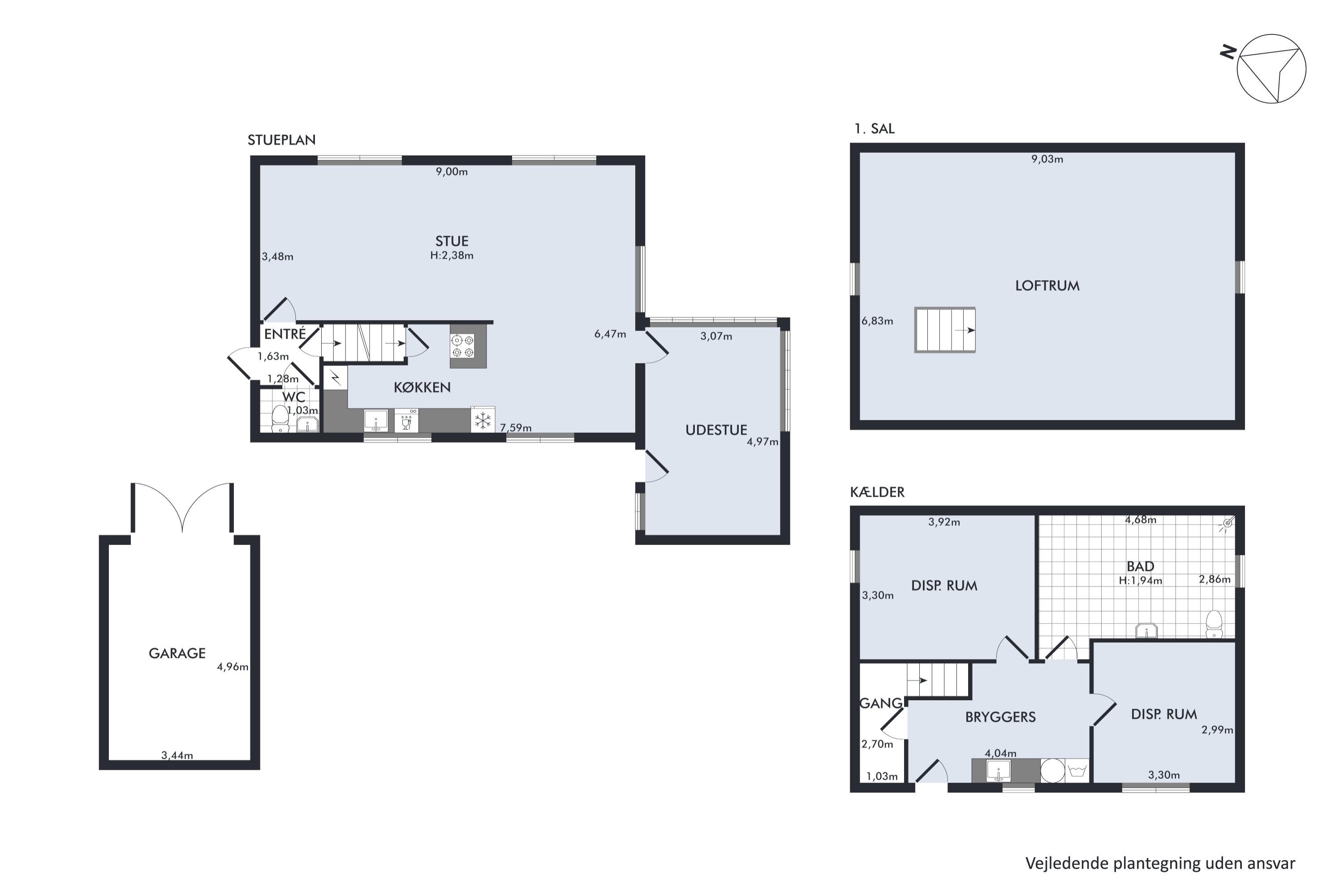 Plantegninger billede af Stadionvej 20, Hammershøj, 8830 Tjele