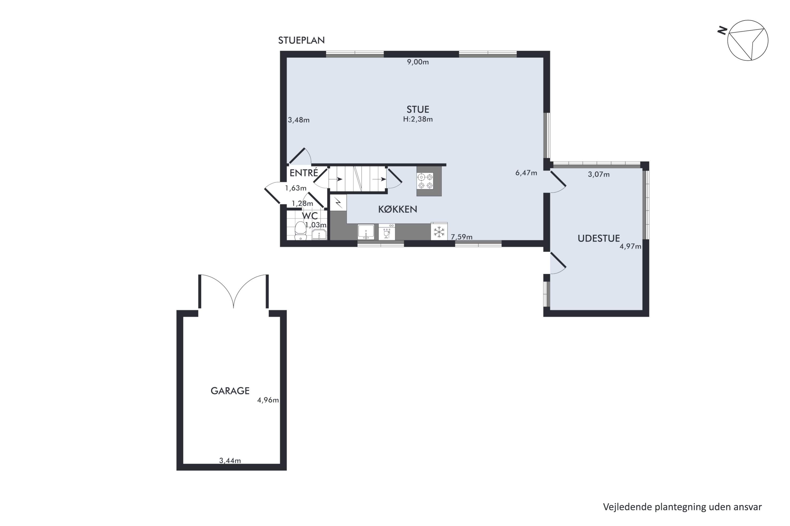 Plantegninger billede af Stadionvej 20, Hammershøj, 8830 Tjele
