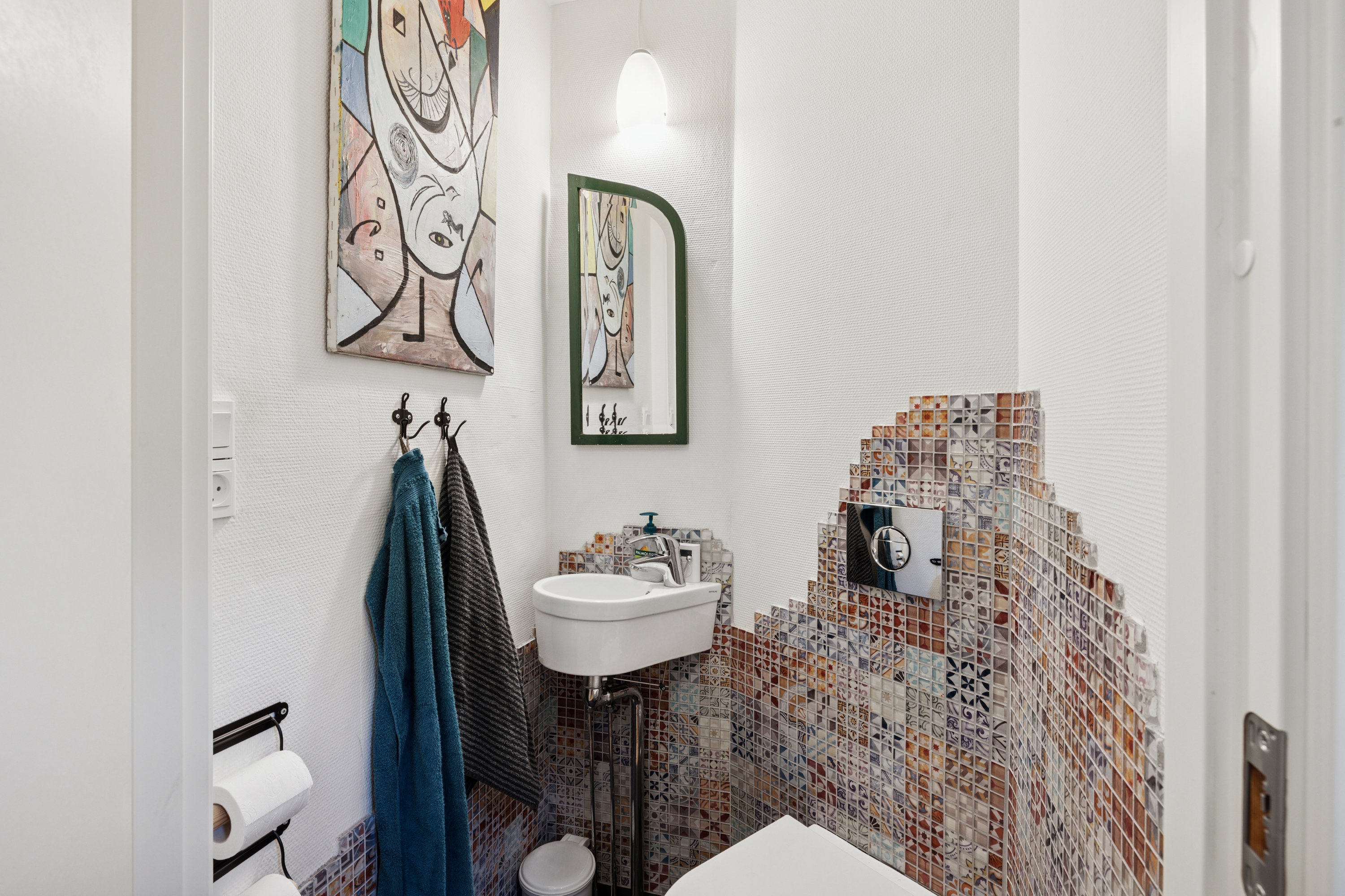 Fremhævet badeværelse billede i fuldskærmstilstand. Billede af Stadionvej 20, Hammershøj, 8830 Tjele