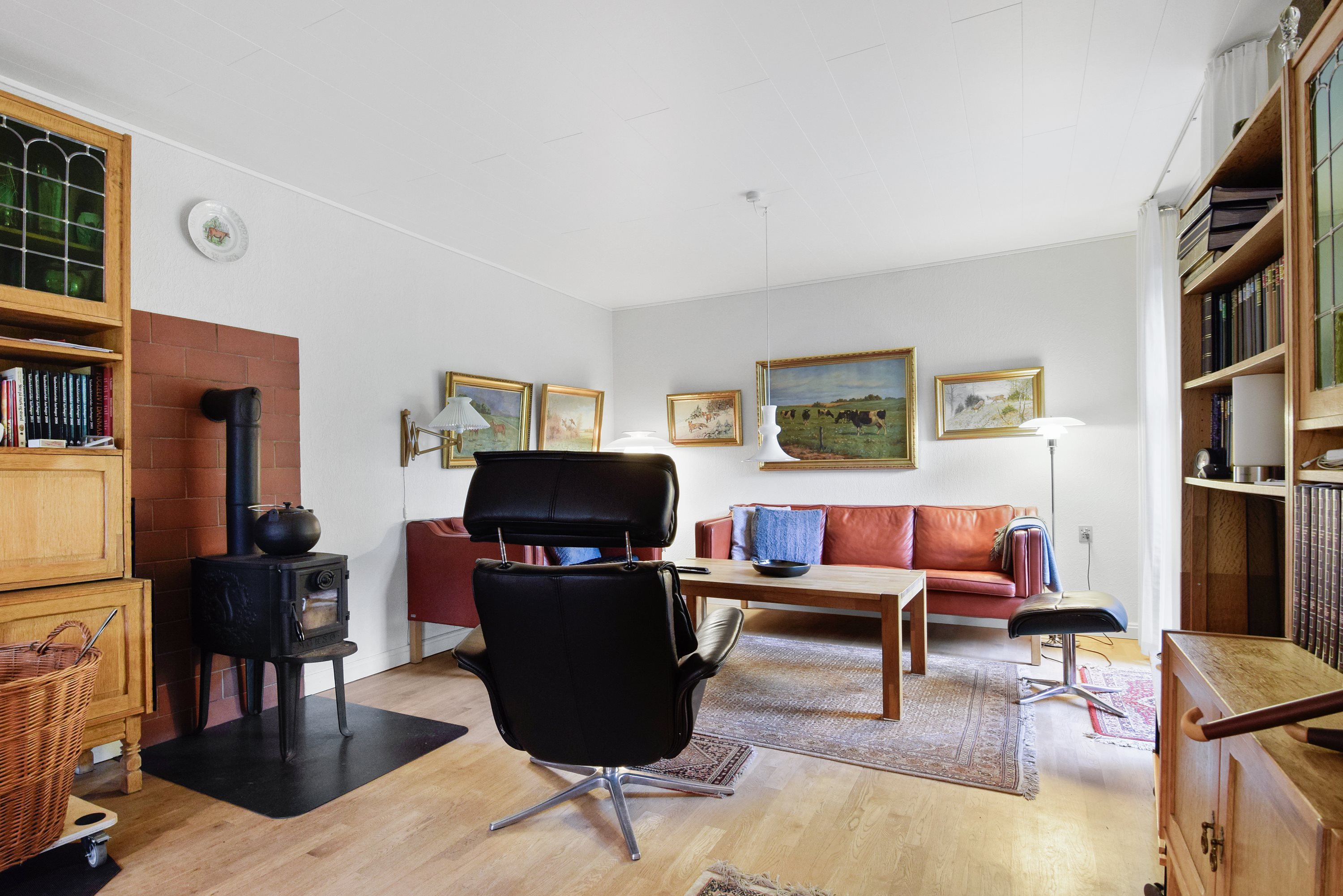 Fremhævet stue billede i fuldskærmstilstand. Billede af Horsensvej 58, Tebstrup, 8660 Skanderborg