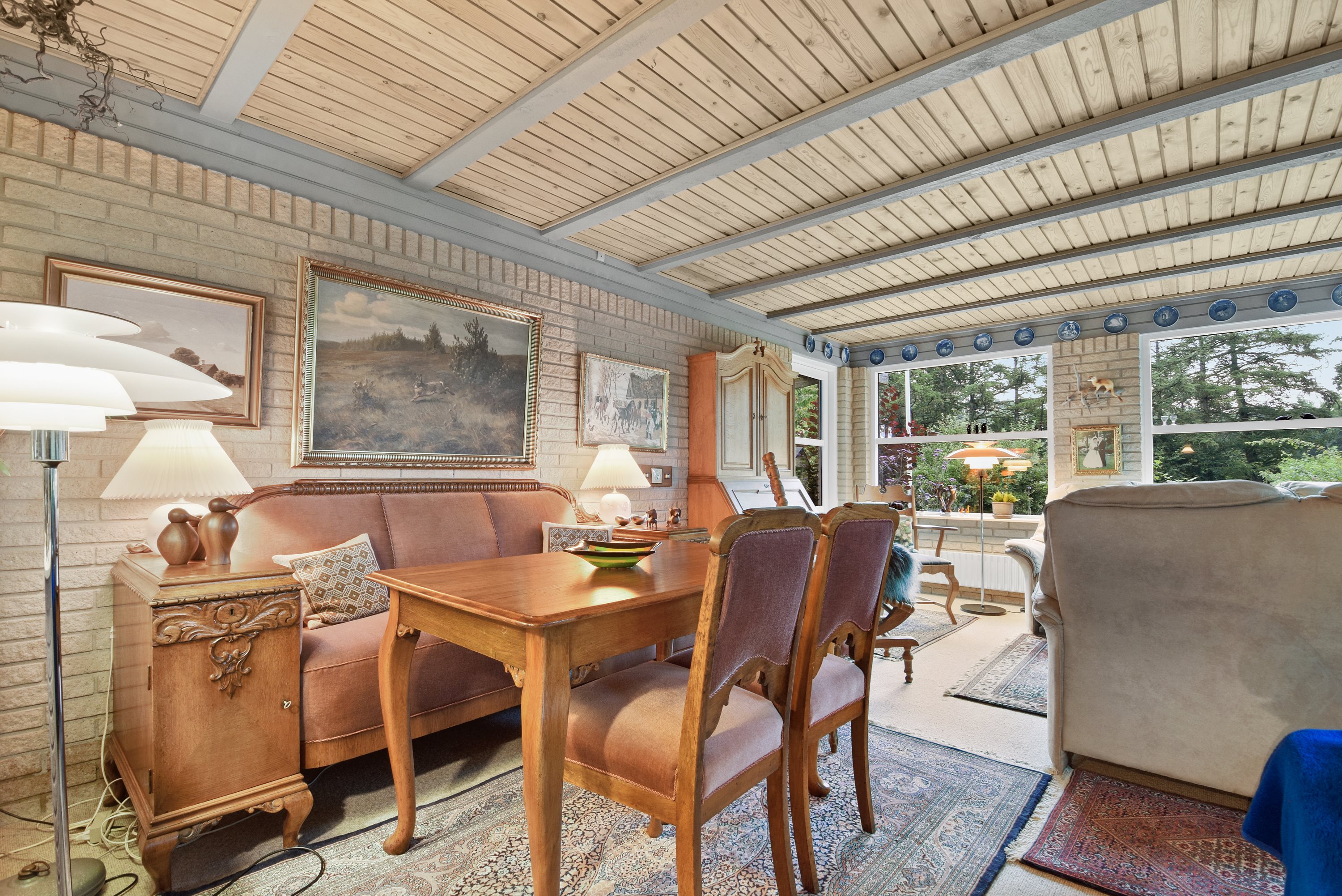 Fremhævet stue - tilbygning billede i fuldskærmstilstand. Billede af Horsensvej 58, Tebstrup, 8660 Skanderborg