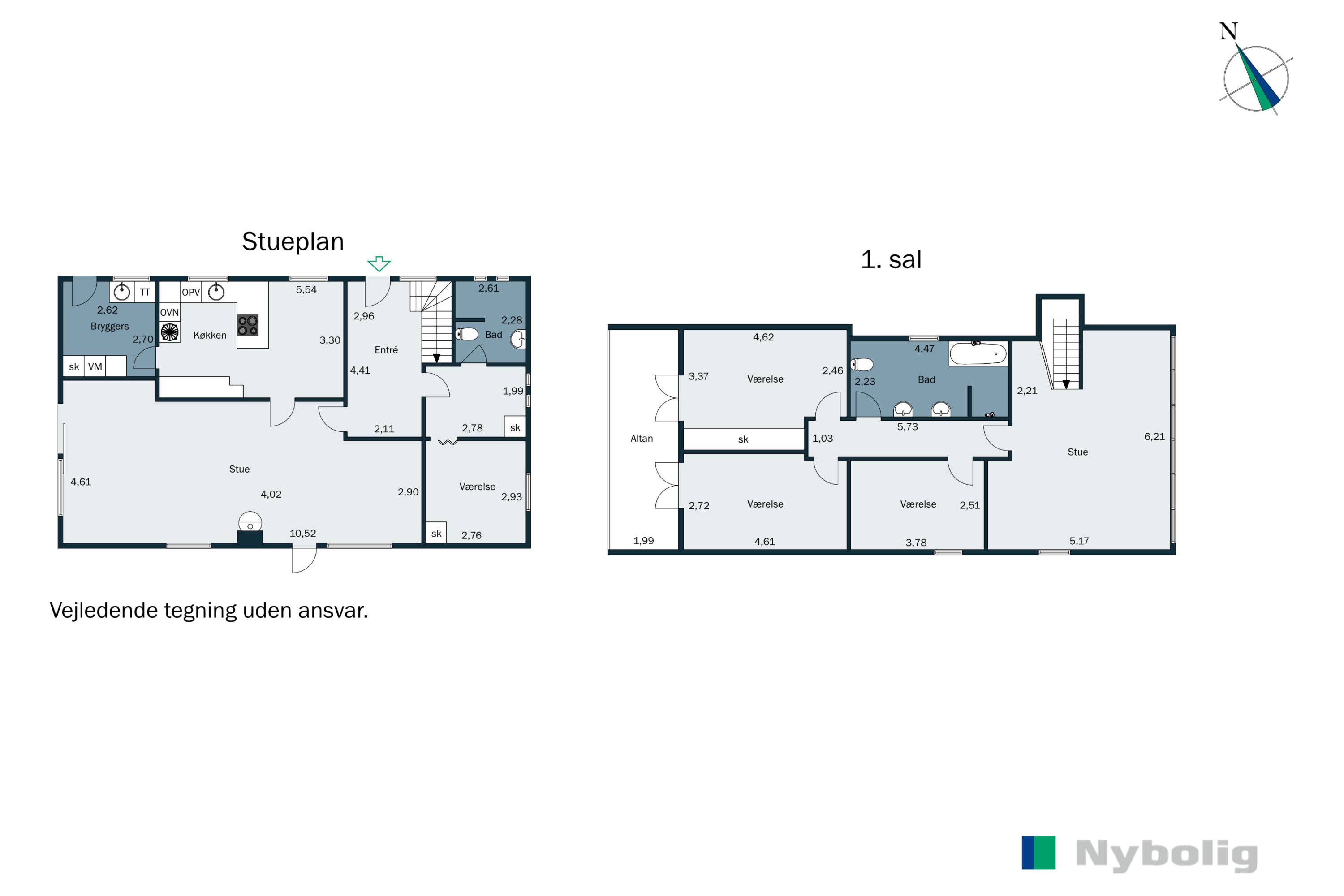Plantegninger billede af Bæktoften 2, Sig, 6800 Varde