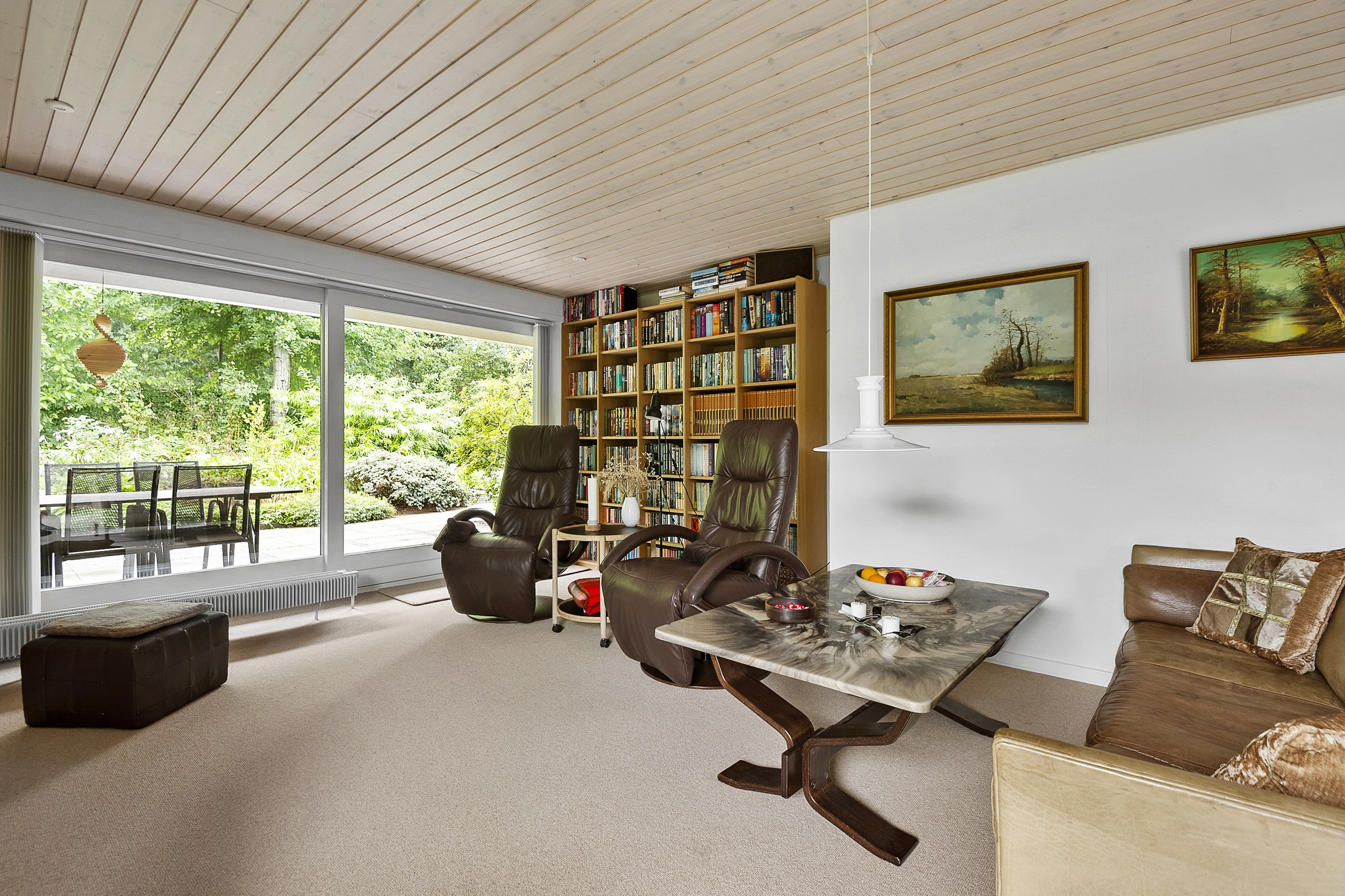 Fremhævet stue billede i fuldskærmstilstand. Billede af Bæktoften 2, Sig, 6800 Varde