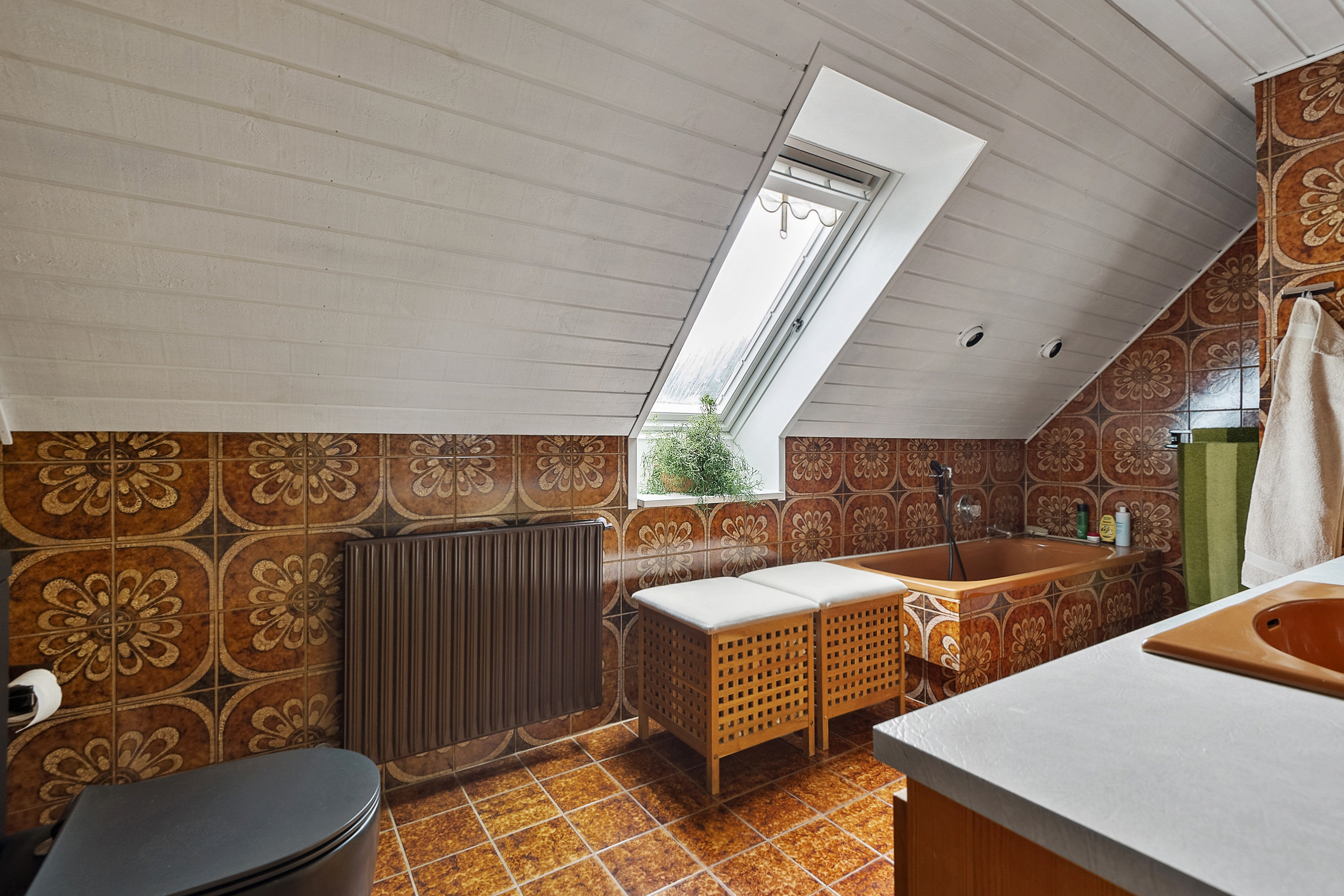 Fremhævet badeværelse billede i fuldskærmstilstand. Billede af Bæktoften 2, Sig, 6800 Varde