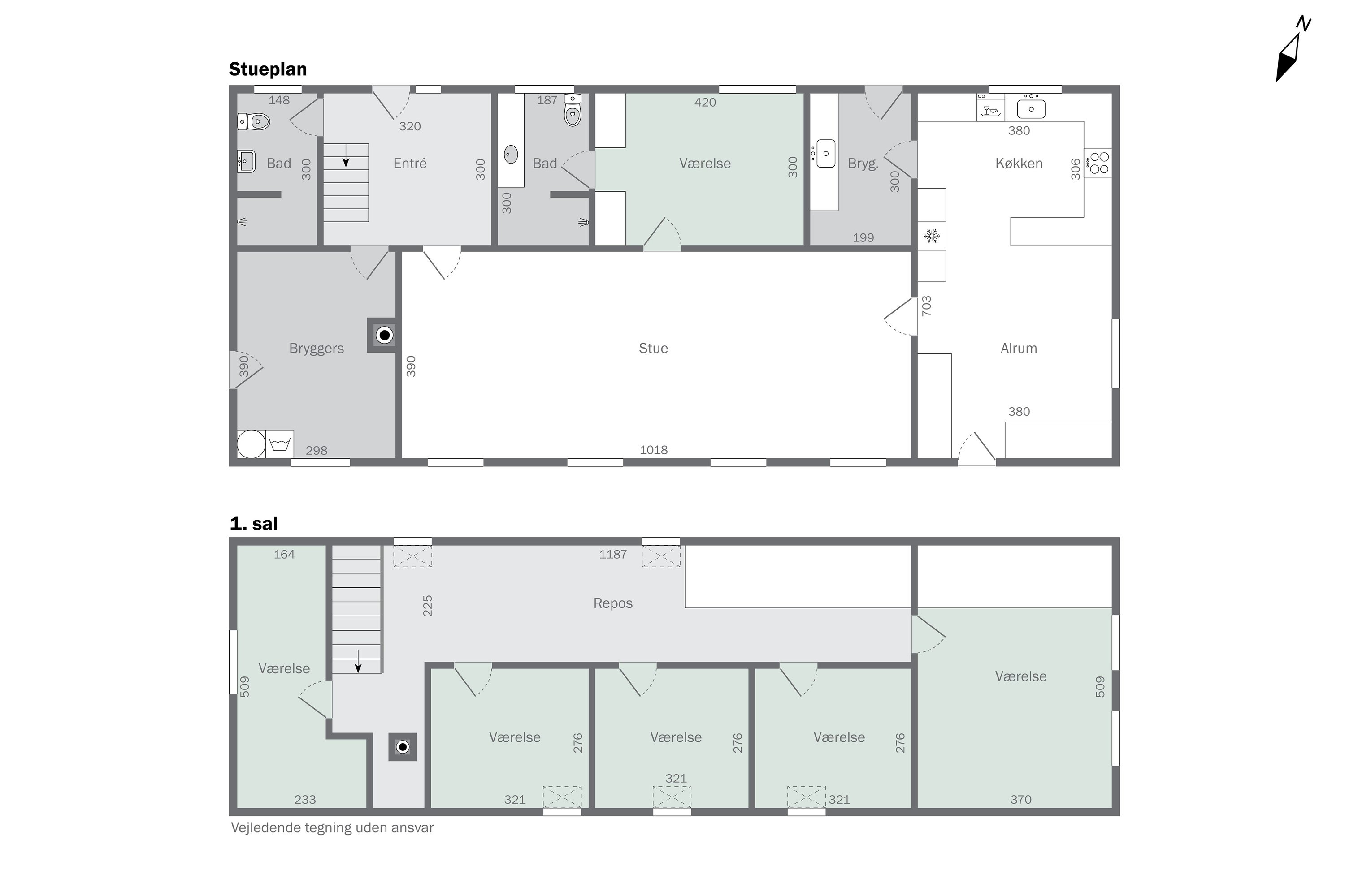 Plantegninger billede af Puggevej 1, Rø, 3760 Gudhjem