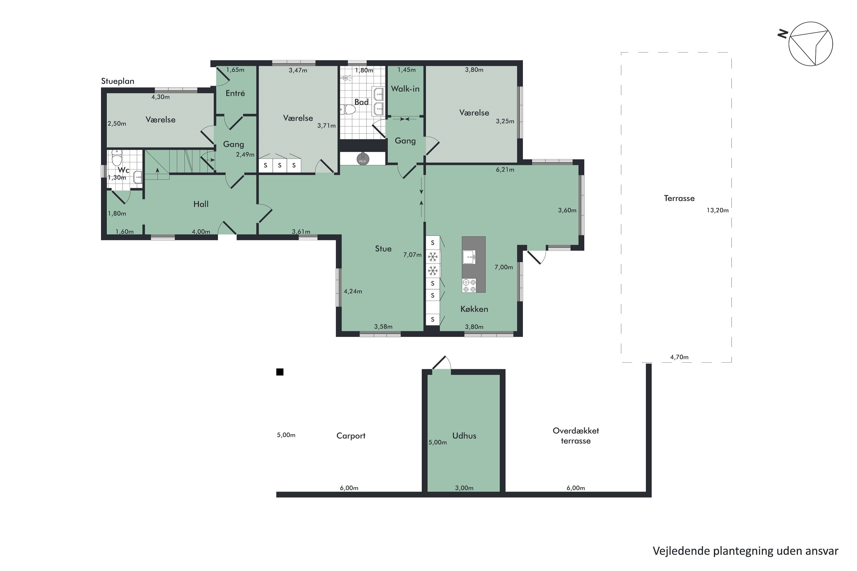Plantegninger billede af Pejtersborgvej 16, 9560 Hadsund