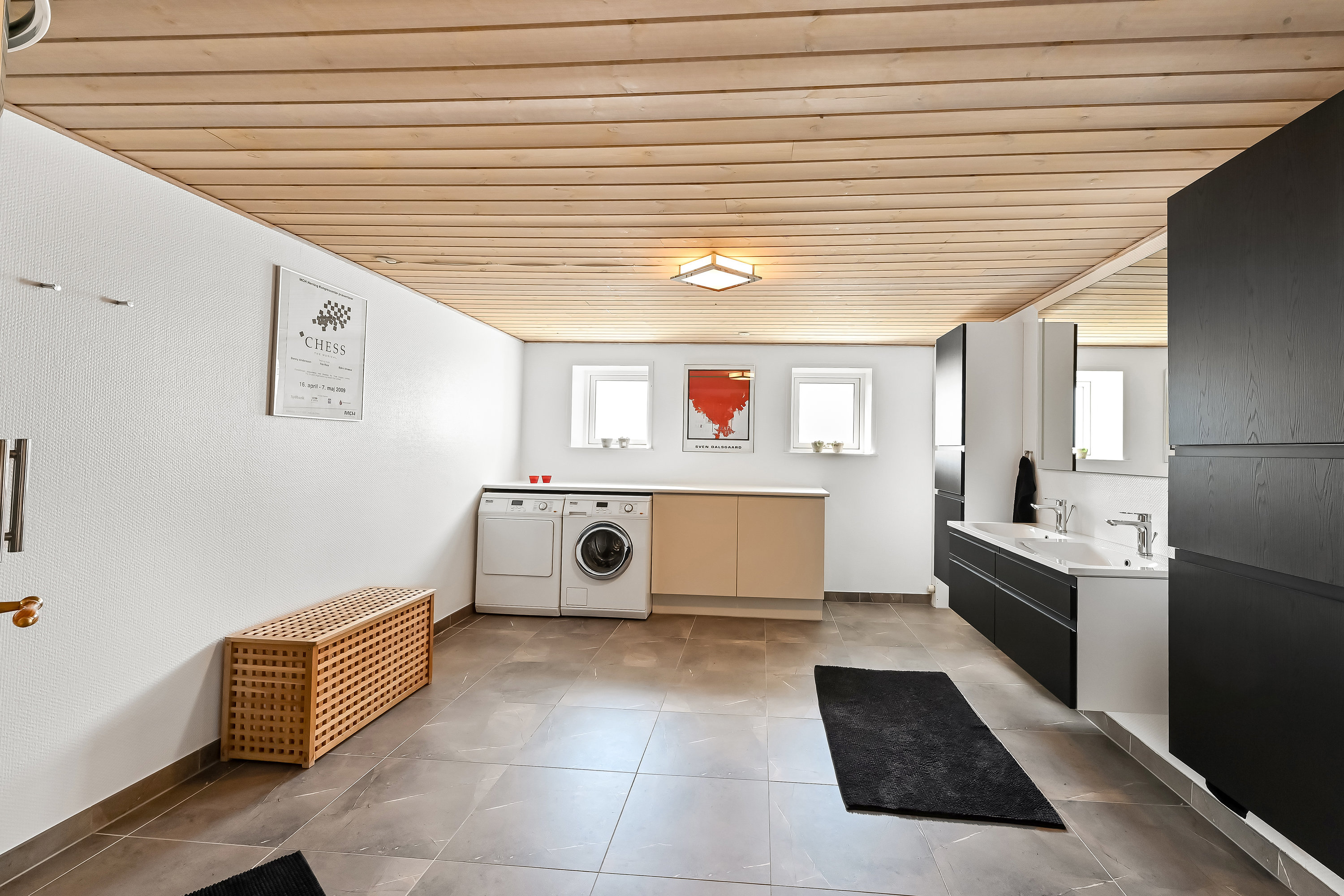 Fremhævet badeværelse billede i fuldskærmstilstand. Billede af Vardevej 125, 6933 Kibæk