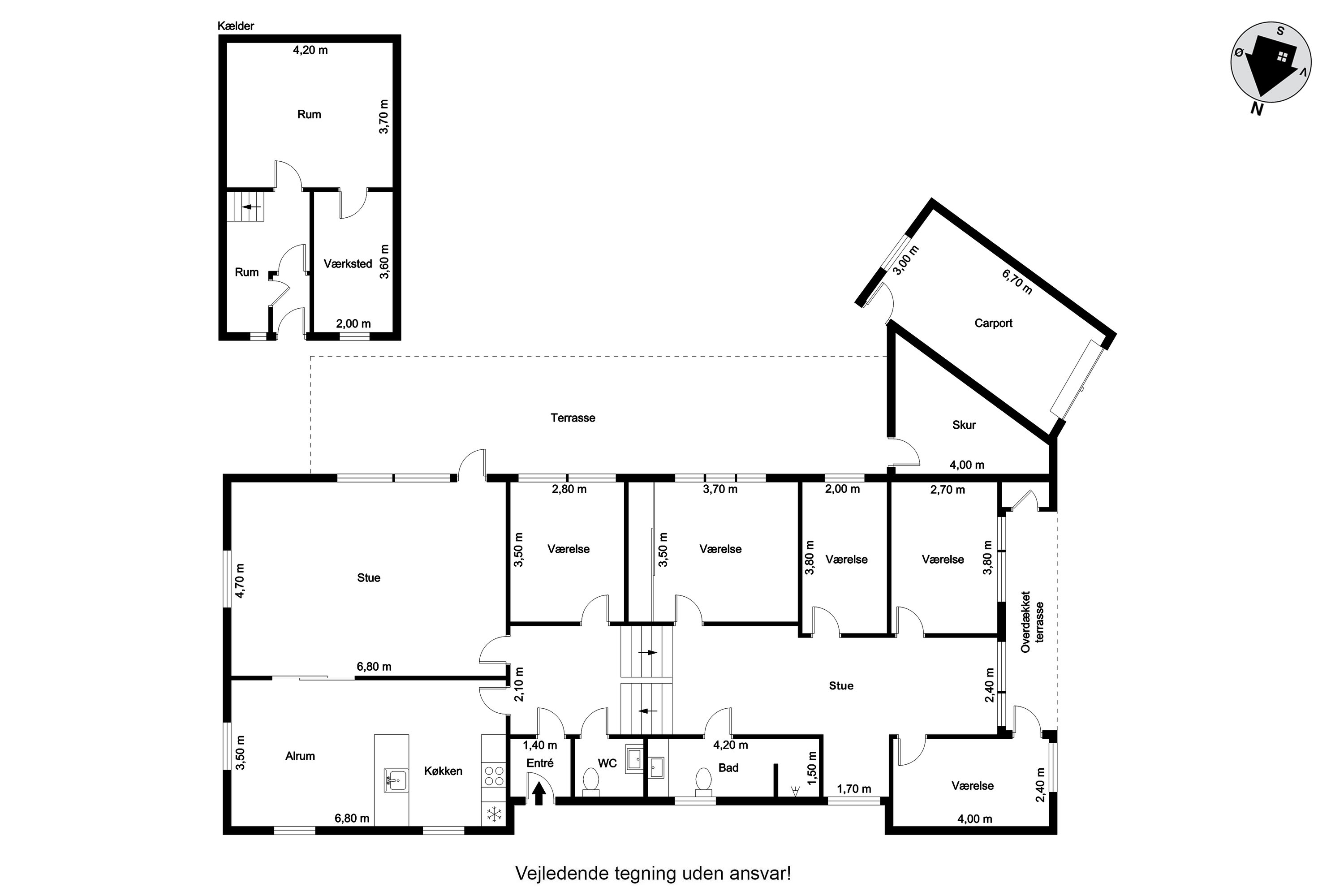 Plantegninger billede af Strandvejen 2, Nordby, 6720 Fanø