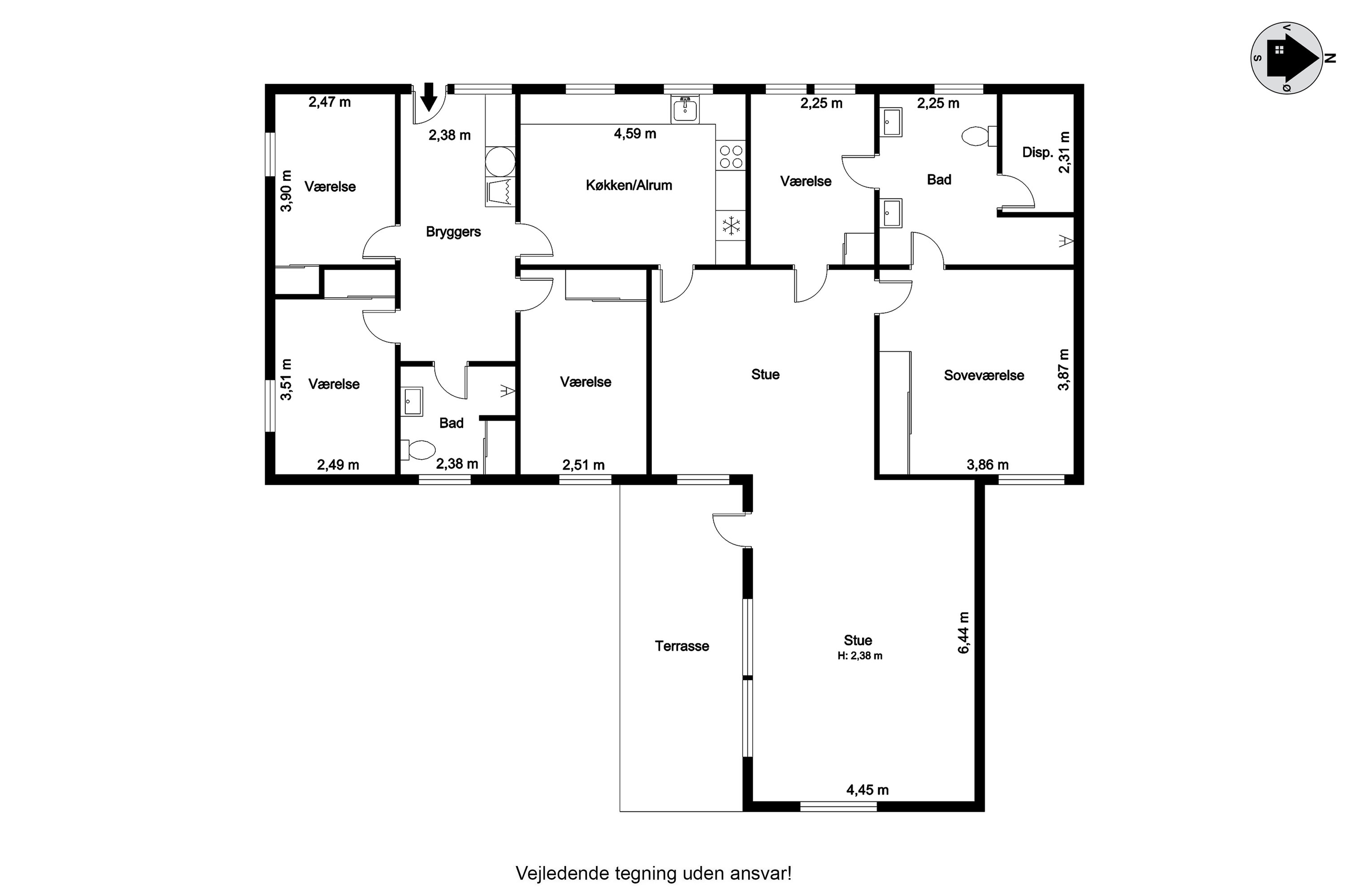 Plantegninger billede af Frifeltvej 38, Normsted, 6780 Skærbæk