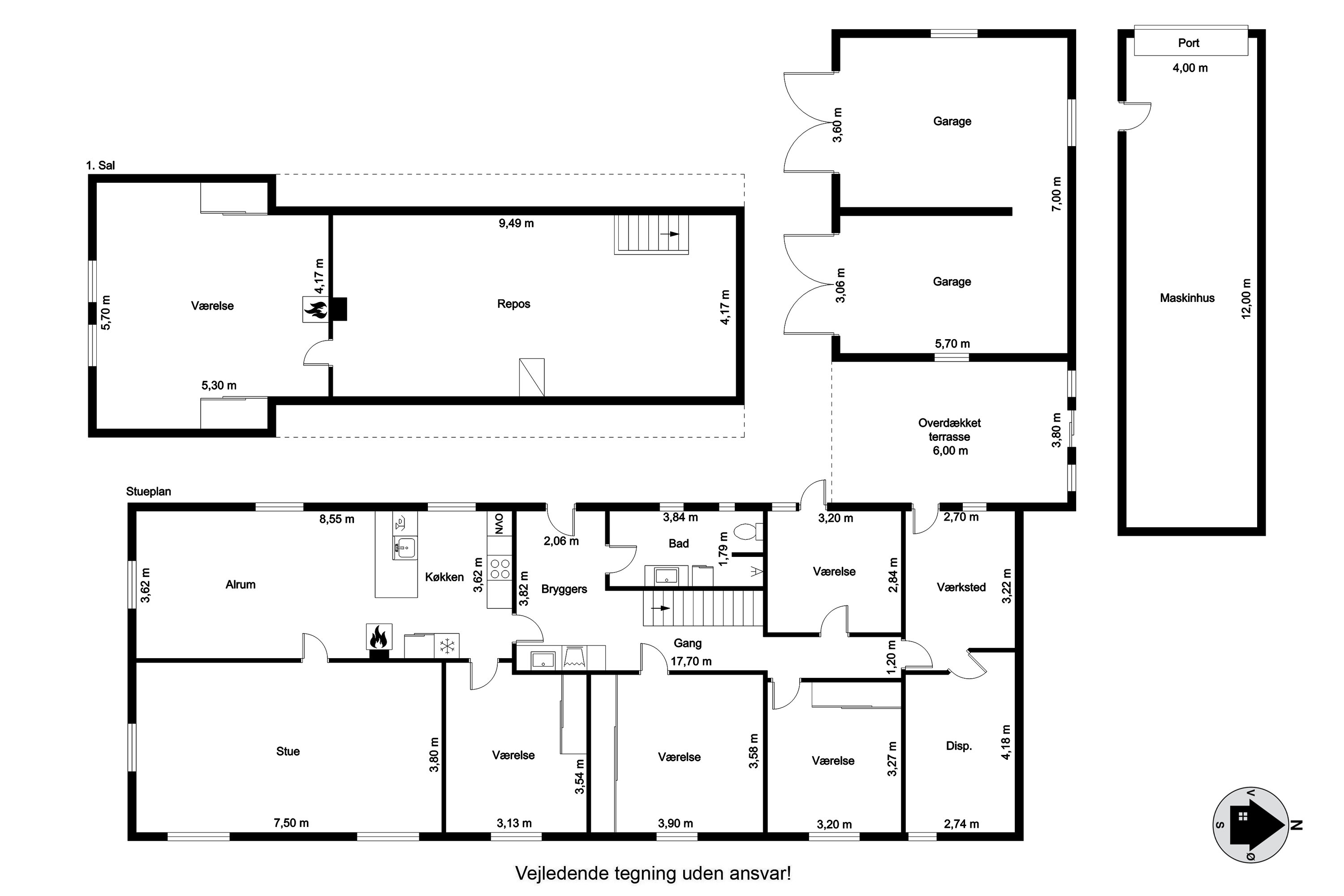 Plantegninger billede af Viborgvej 56, St Binderup, 9600 Aars
