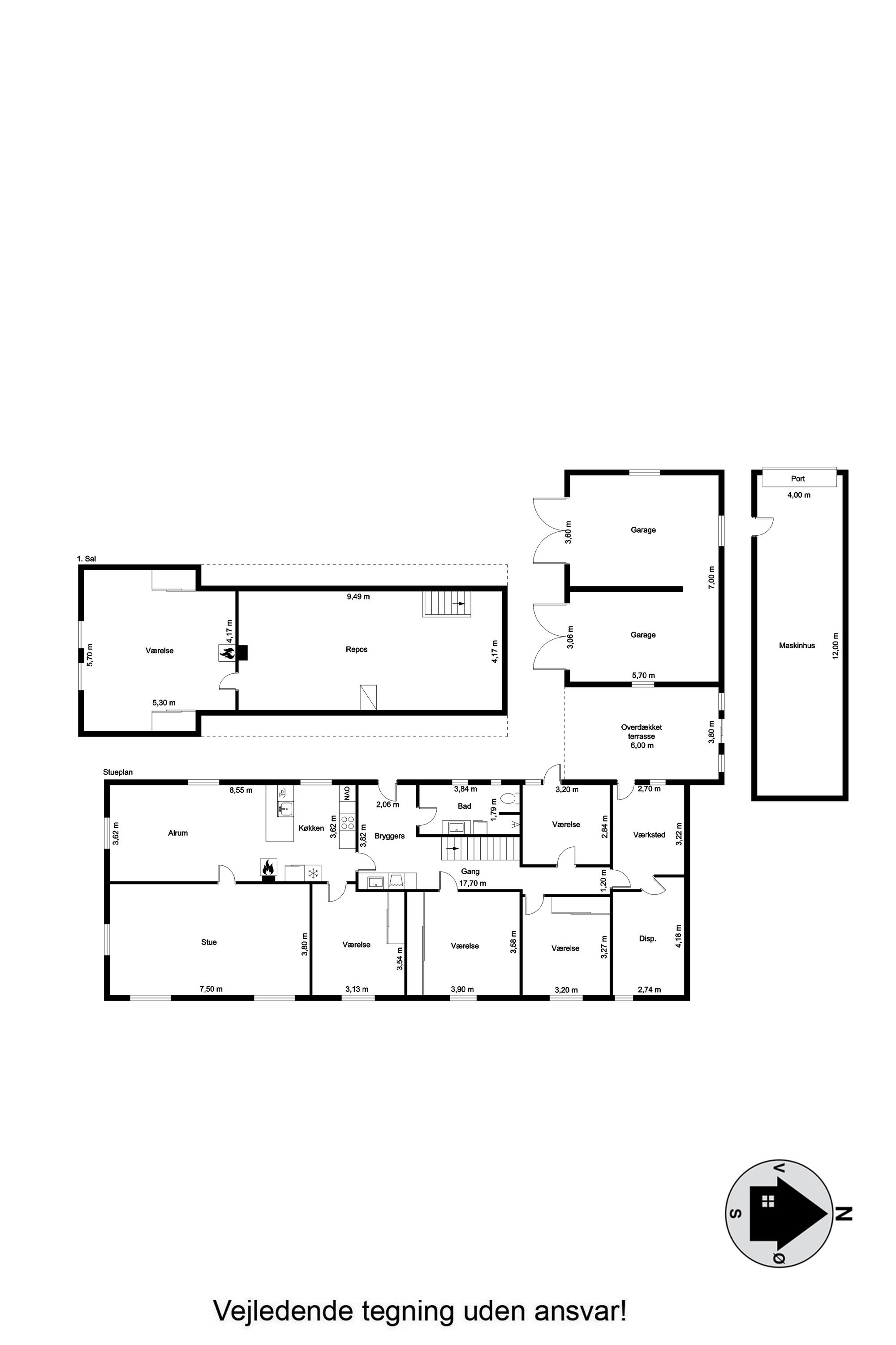 Plantegninger billede af Viborgvej 56, St Binderup, 9600 Aars