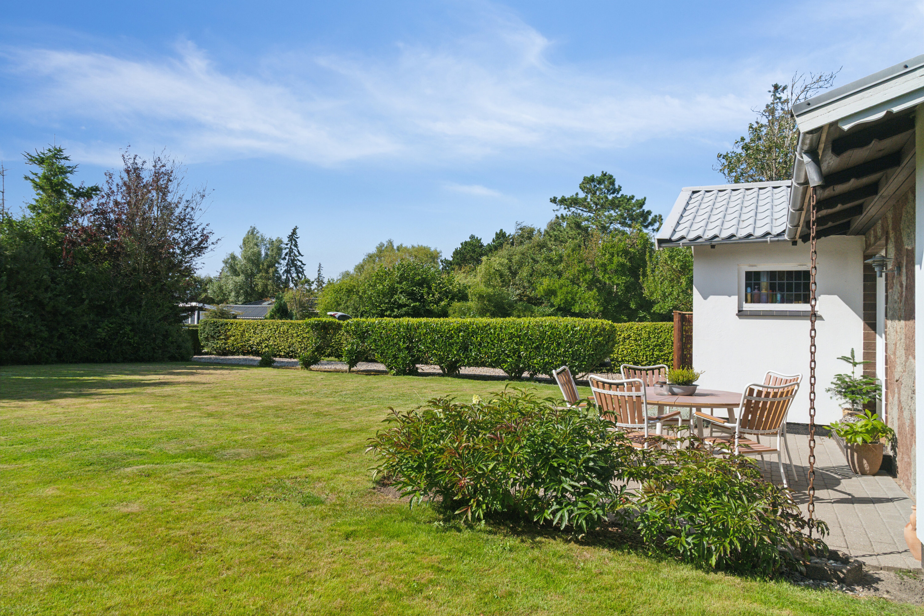 Fremhævet set fra haven billede i fuldskærmstilstand. Billede af Tranevej 7, Ll Kongsmark, 4200 Slagelse