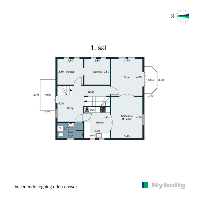 Plantegninger billede af Mantziusvej 12B, 2900 Hellerup