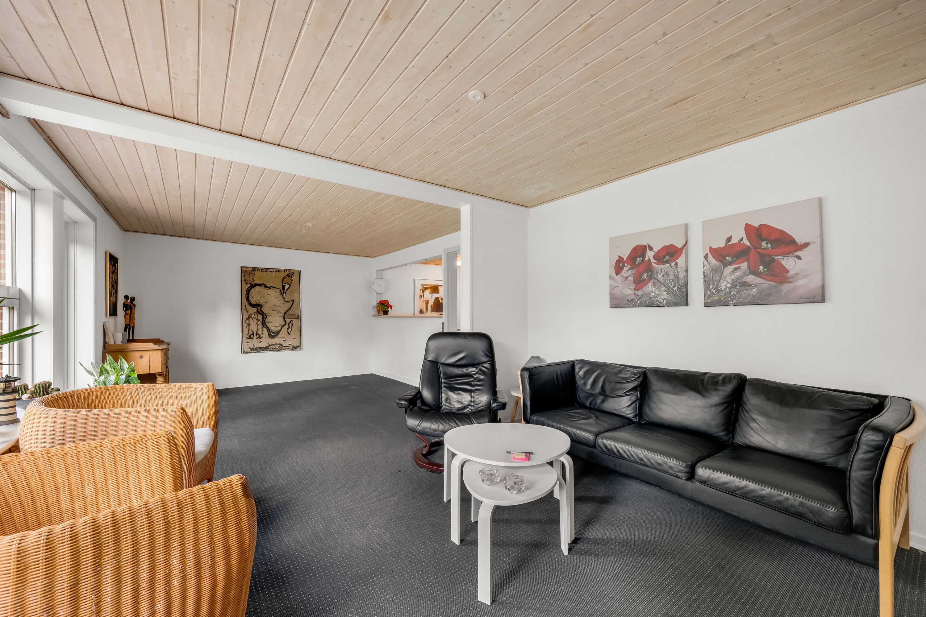 Fremhævet stue billede i fuldskærmstilstand. Billede af Østergårdevej 5, Foersum, 6880 Tarm