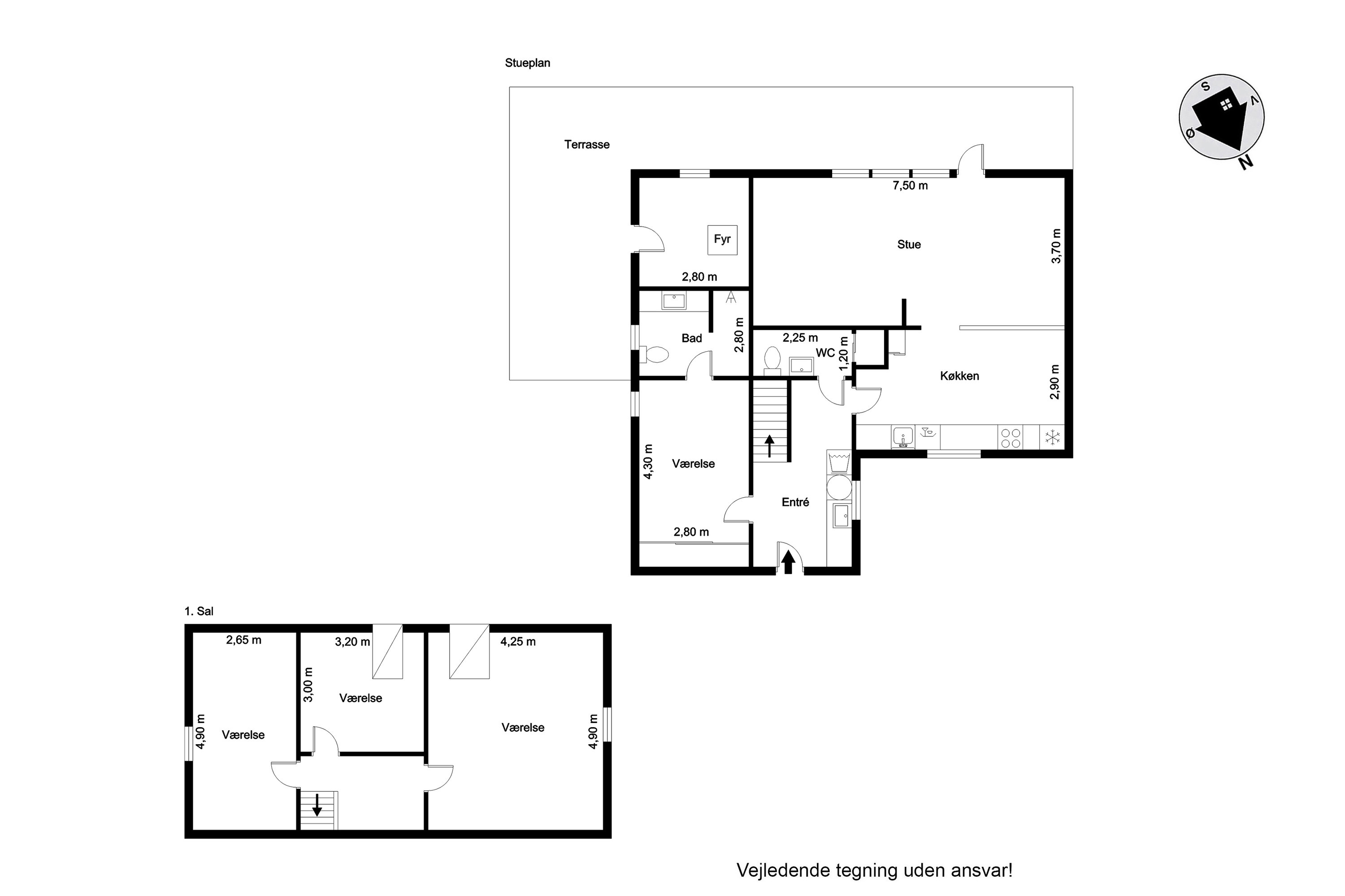 Plantegninger billede af Østergårdevej 5, Foersum, 6880 Tarm