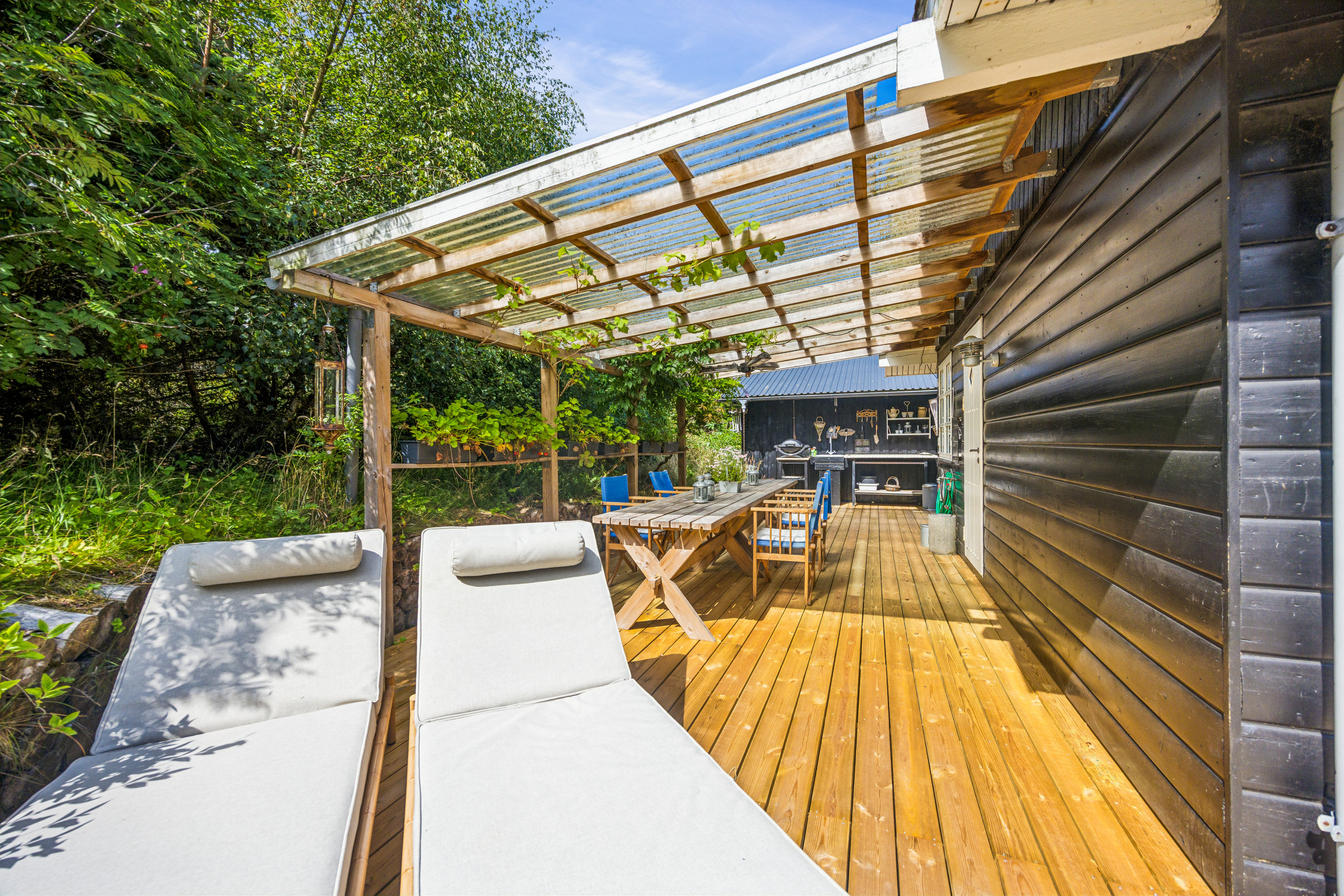 Fremhævet terrasse billede i fuldskærmstilstand. Billede af Drosselvej 40, Tranum, 9460 Brovst