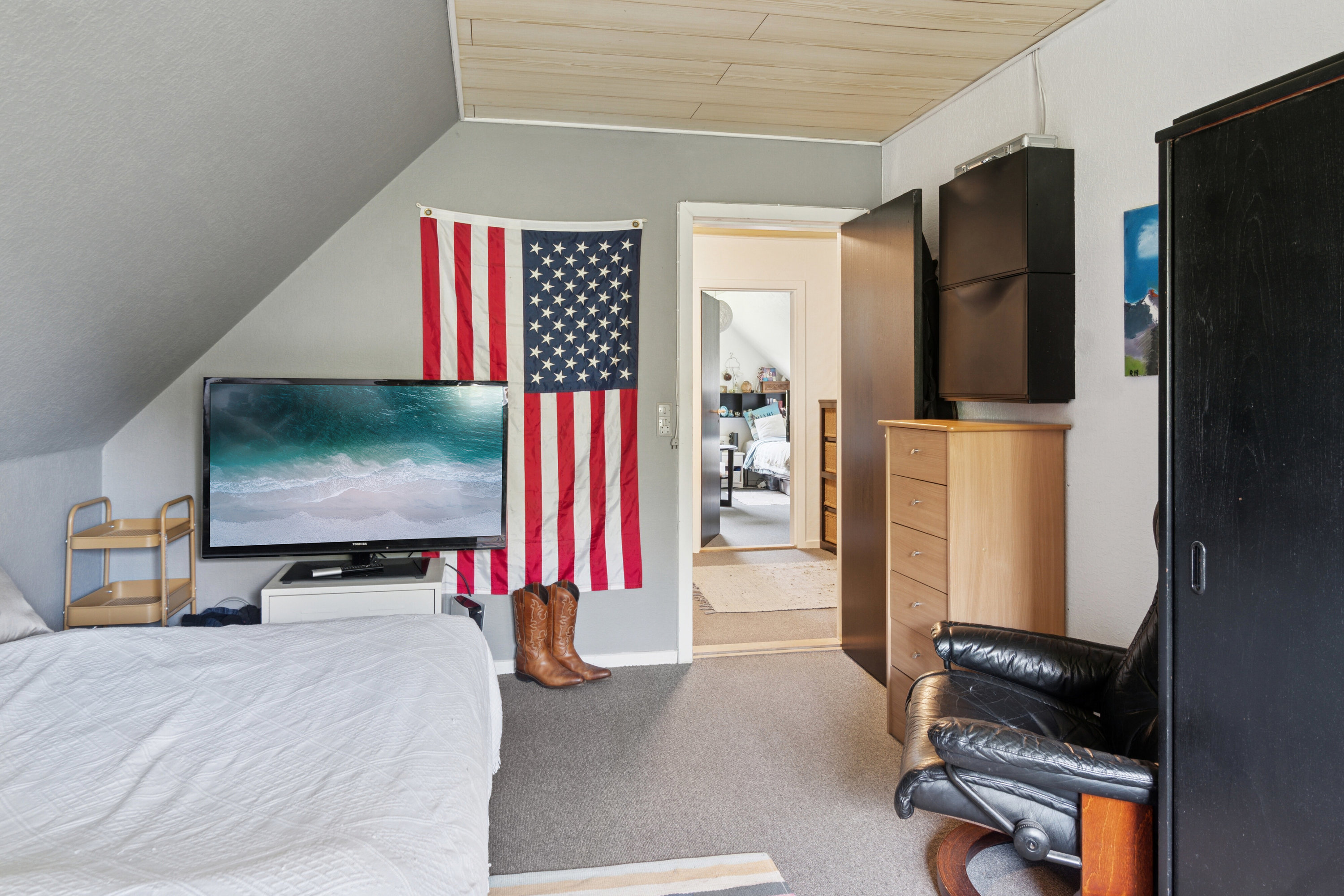 Fremhævet soveværelse billede i fuldskærmstilstand. Billede af Ågerupvej 15, 4400 Kalundborg