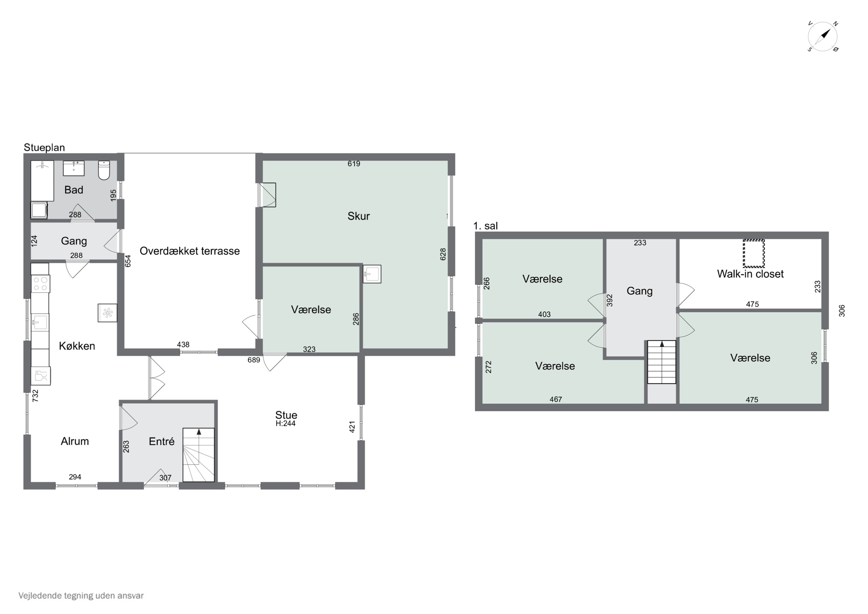 Plantegninger billede af Ågerupvej 15, 4400 Kalundborg