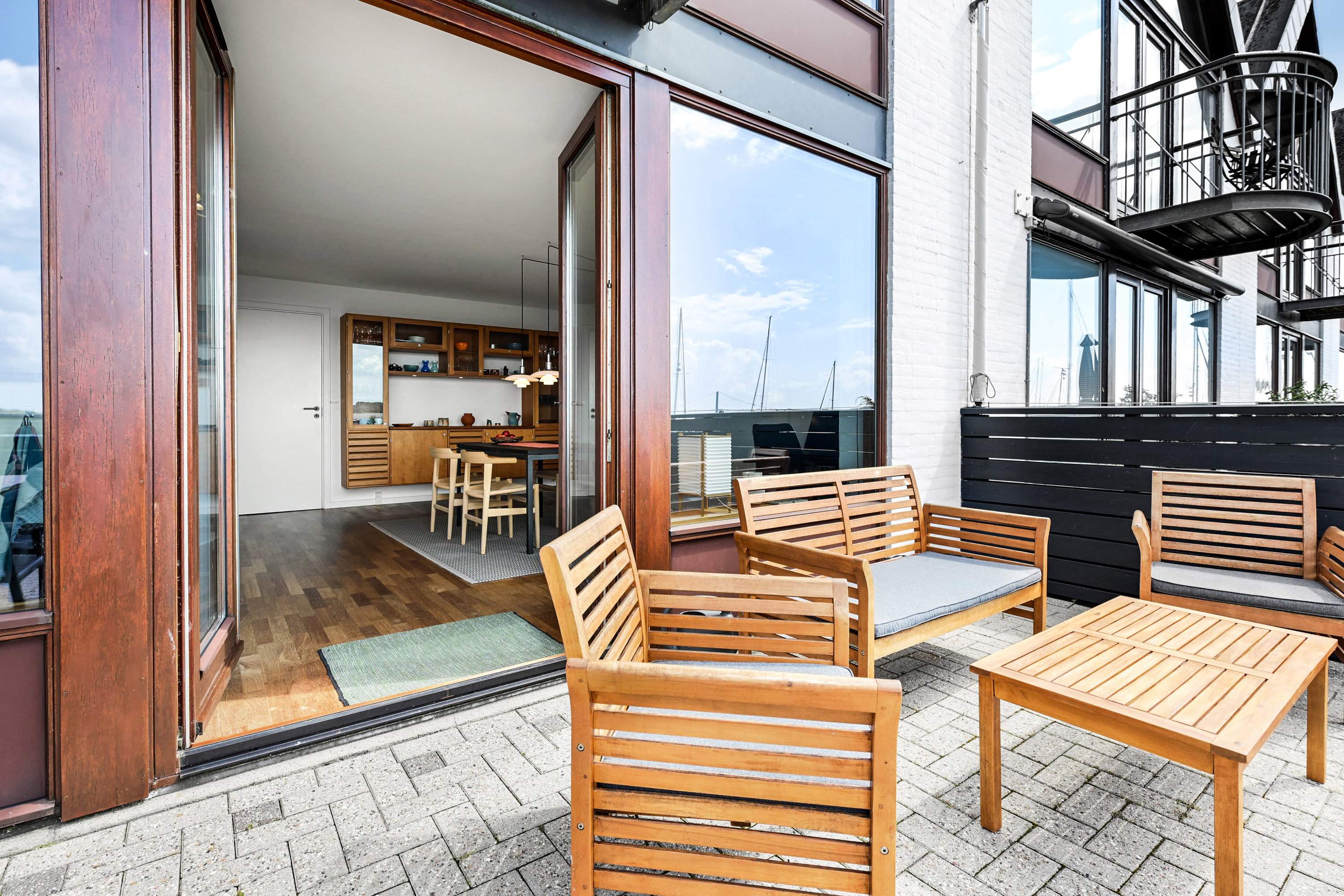 Fremhævet terrasse billede i fuldskærmstilstand. Billede af Ved Fyret 25, Strib, 5500 Middelfart