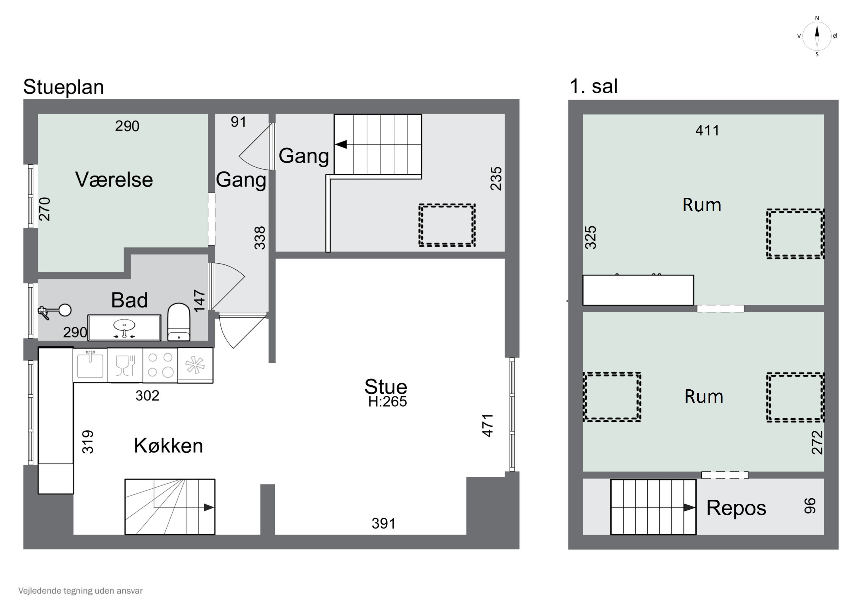 Plantegninger billede af Holbergsgade 18A, 1., 8600 Silkeborg
