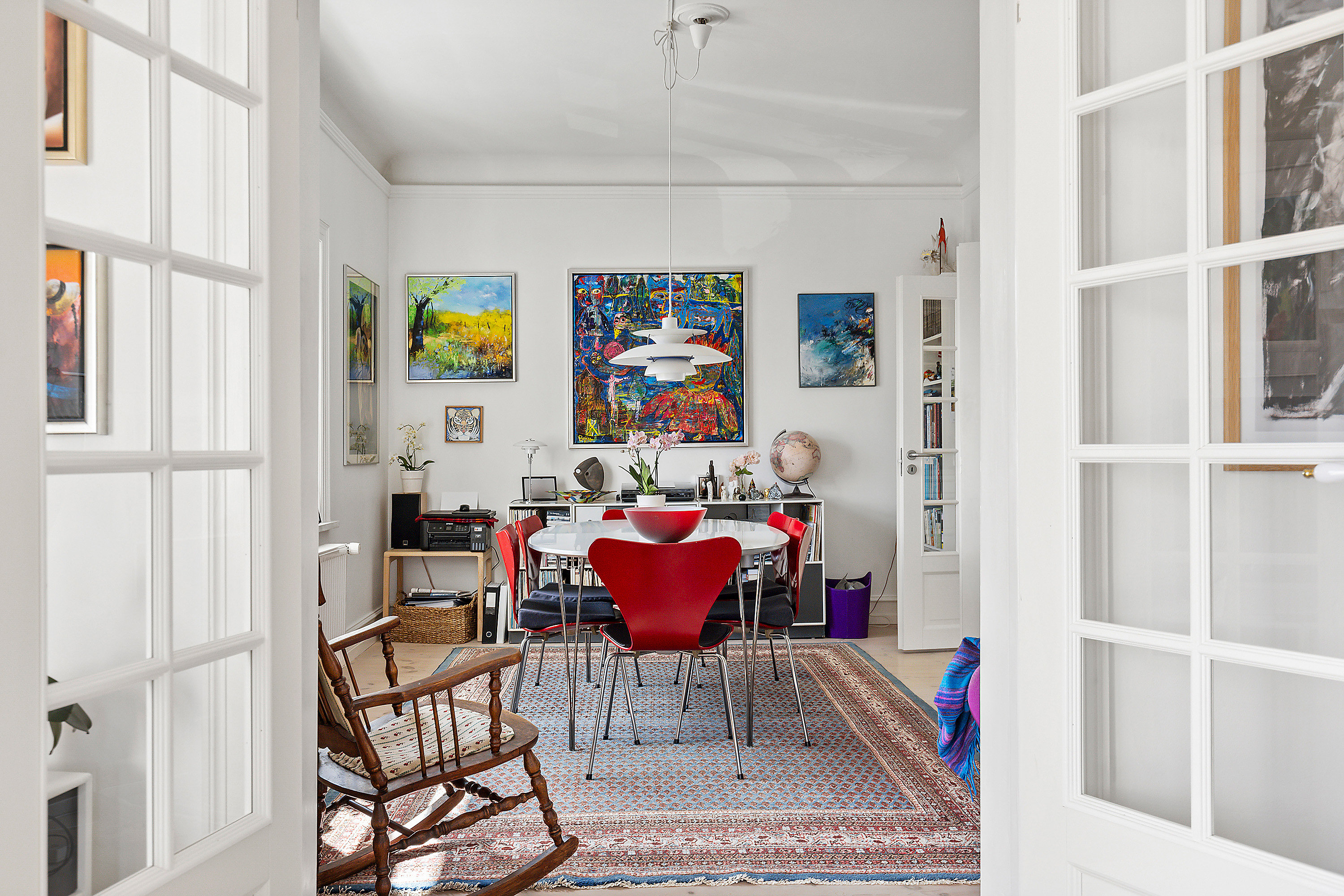 Fremhævet spisestue billede i fuldskærmstilstand. Billede af Mantziusvej 12B, 2900 Hellerup