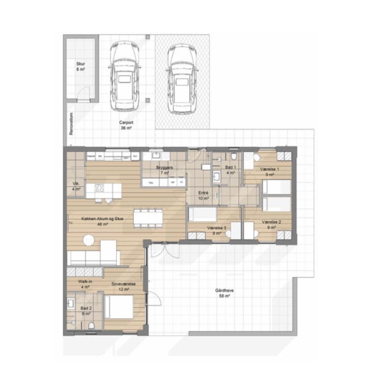 Fremhævet  billede i fuldskærmstilstand. Billede af Natskyggen 32, 7190 Billund