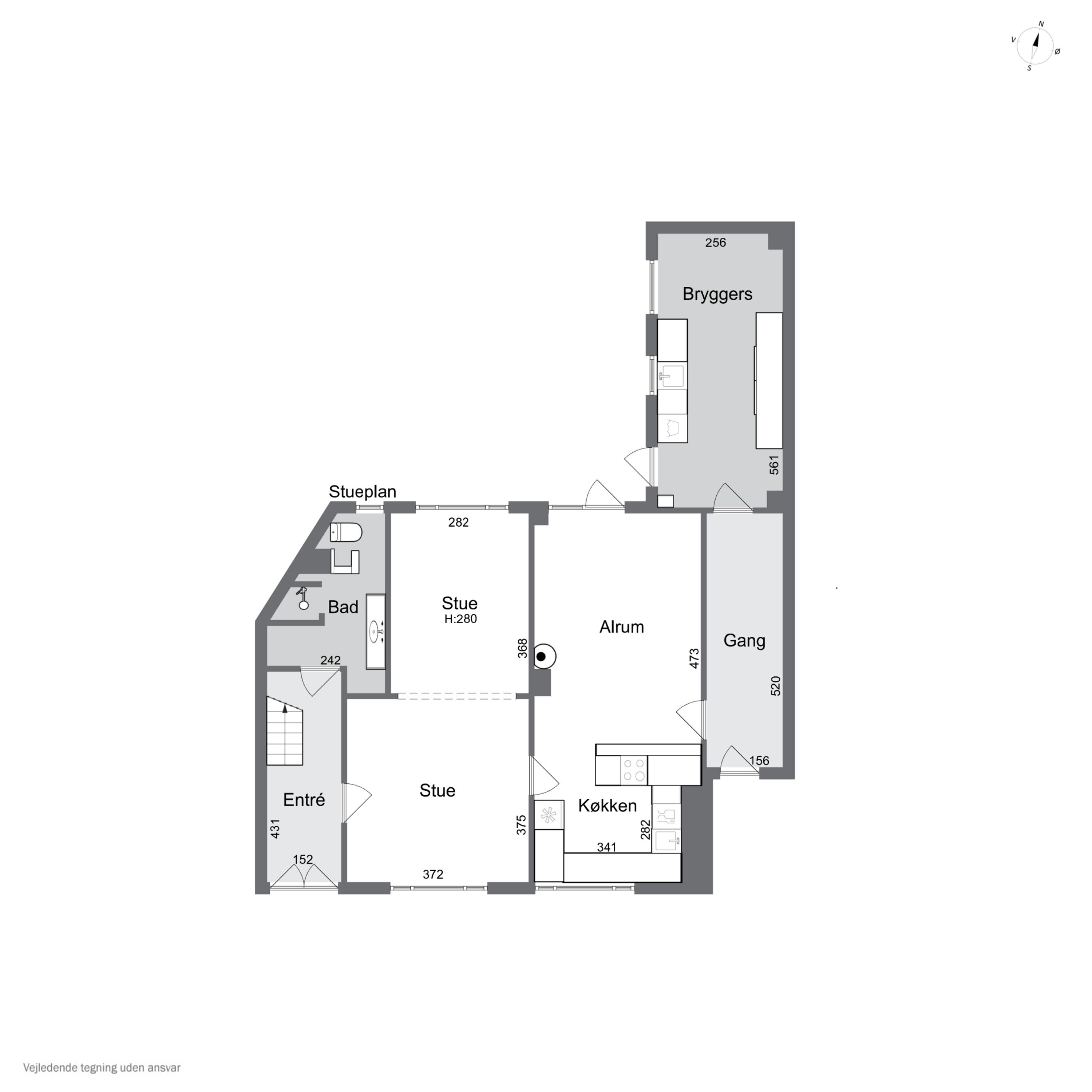 Plantegninger billede af Magstræde 3, Rønne, 3700 Rønne