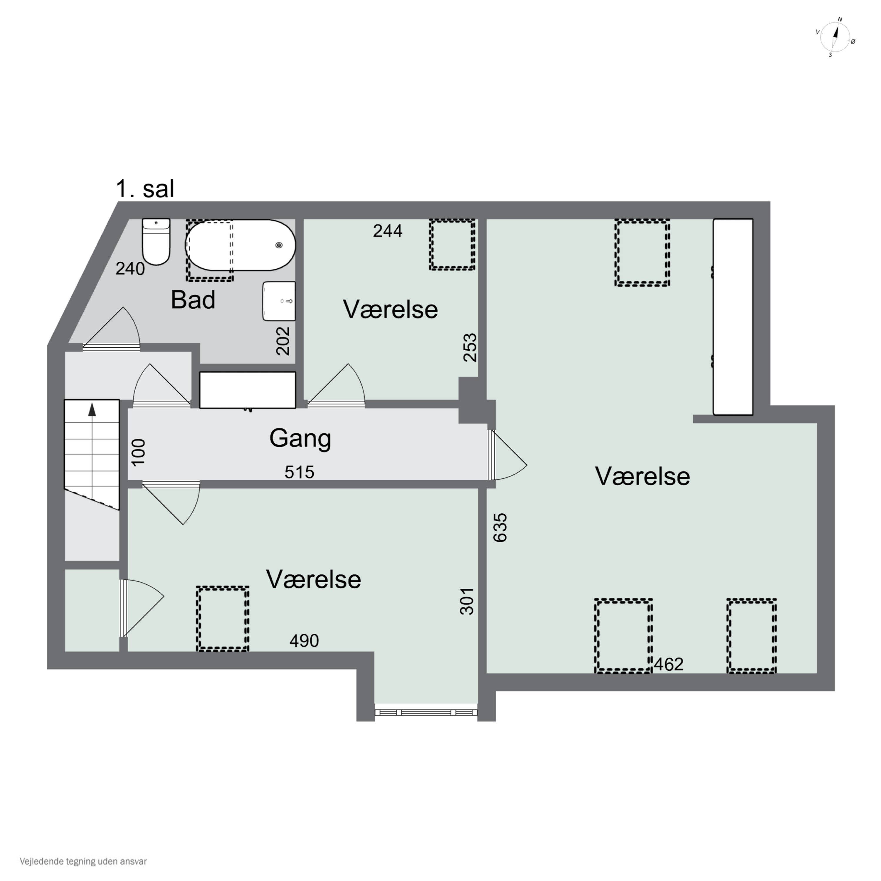 Plantegninger billede af Magstræde 3, Rønne, 3700 Rønne
