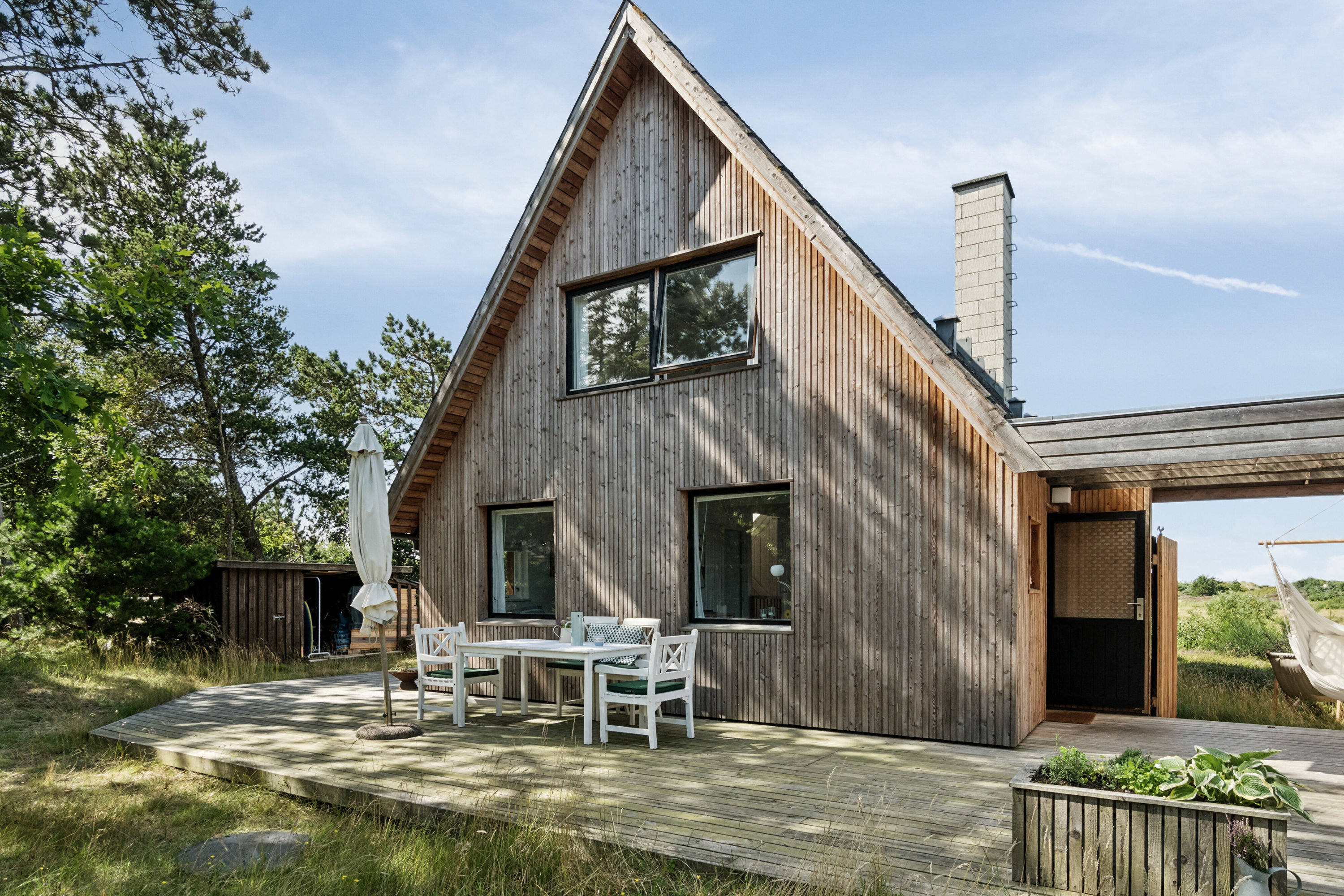 Fremhævet terrasse billede i fuldskærmstilstand. Billede af Lysholmparken 53, Gudmindrup Lyng, 4573 Højby