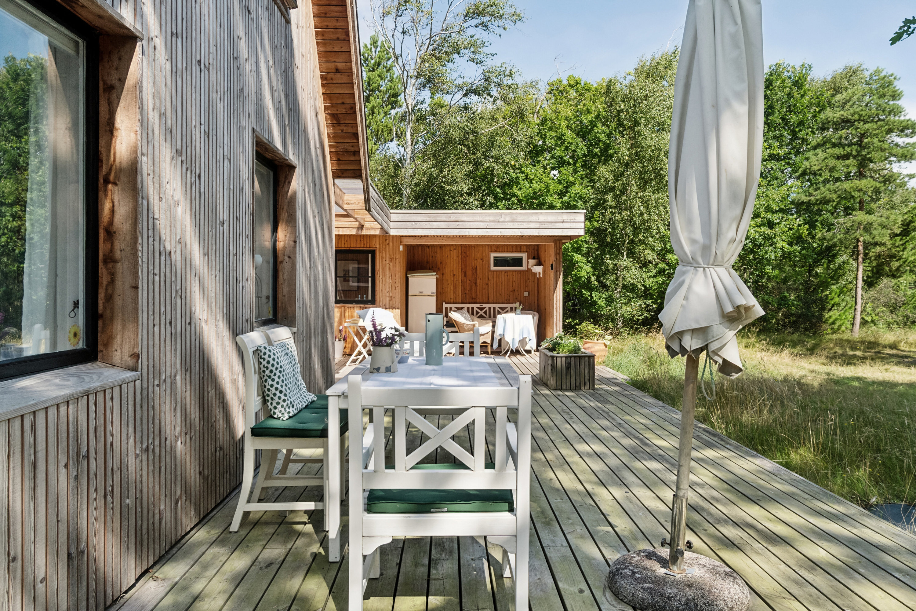 Fremhævet terrasse billede i fuldskærmstilstand. Billede af Lysholmparken 53, Gudmindrup Lyng, 4573 Højby