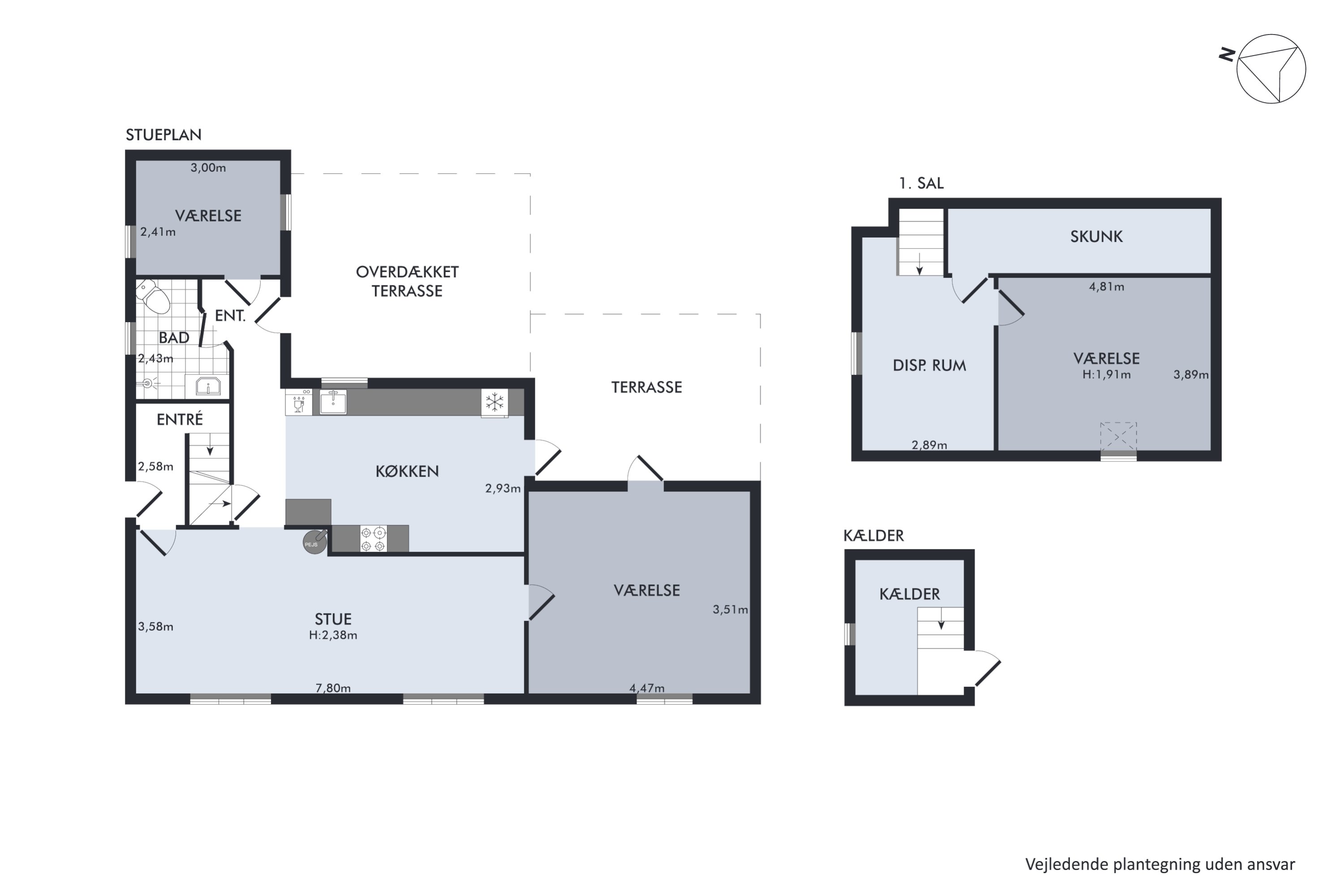 Plantegninger billede af Nauhøjvej 12, Rostved, 8410 Rønde