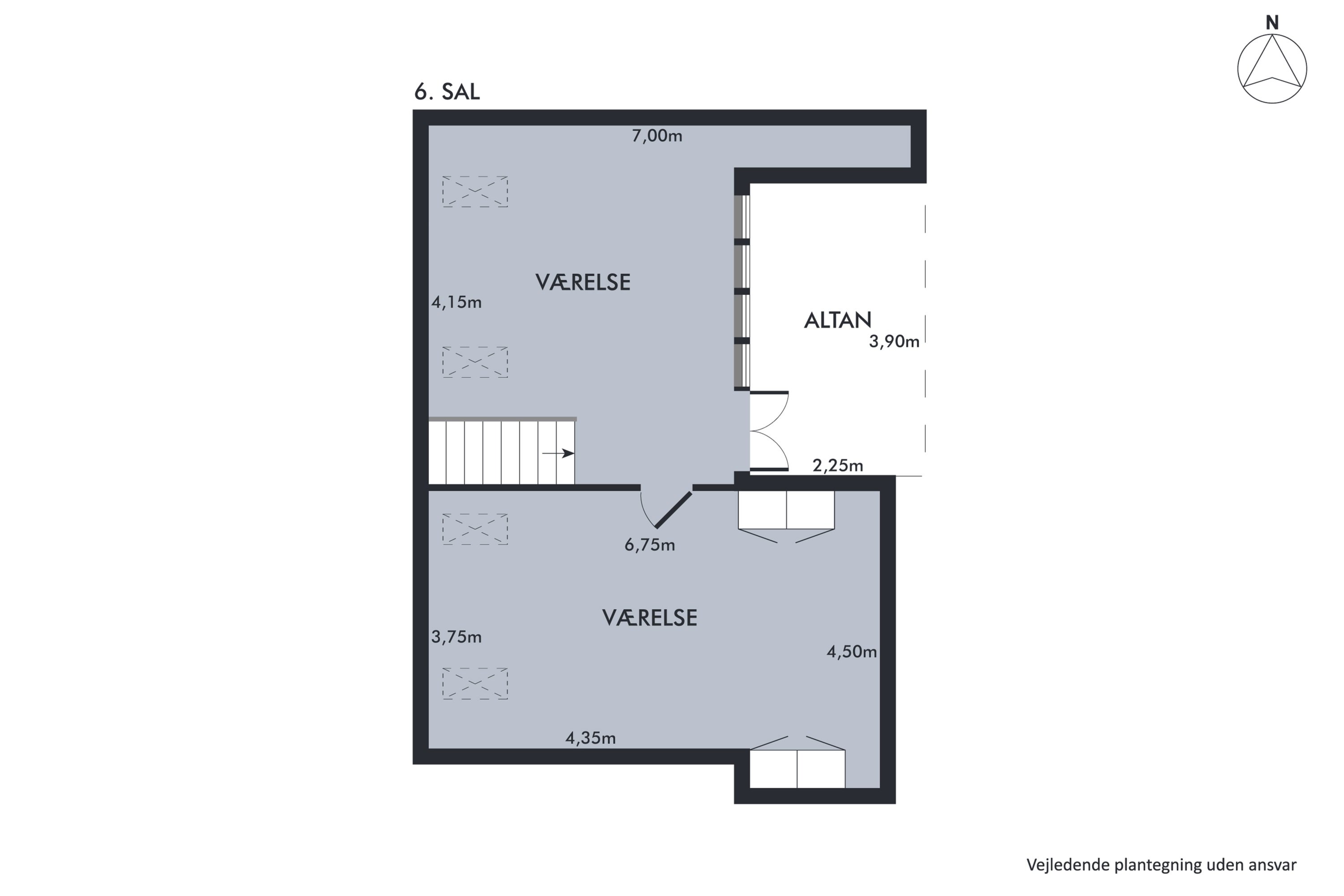 Plantegninger billede af Hørsholmsgade 22E, 5., 2200 København N