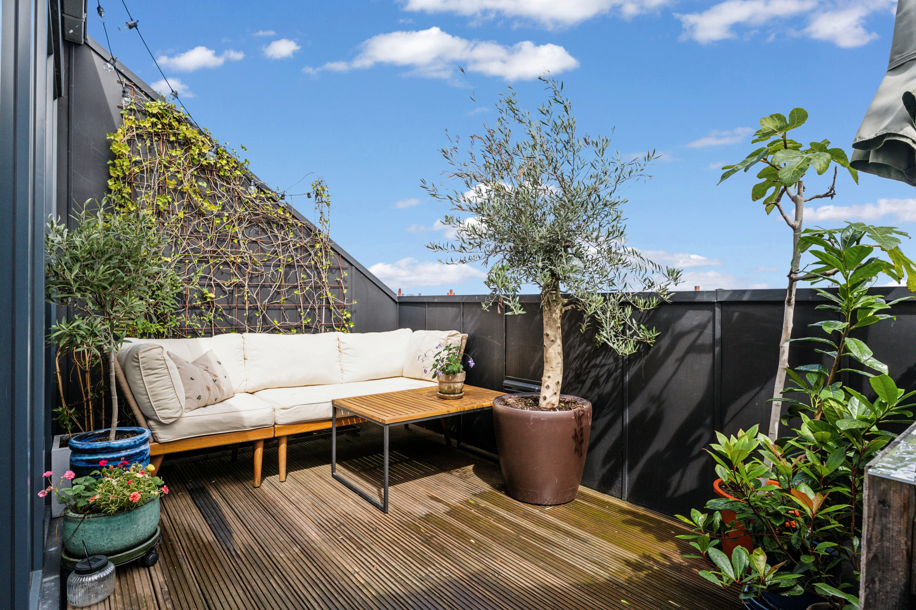 Fremhævet terrasse billede i fuldskærmstilstand. Billede af Hørsholmsgade 22E, 5., 2200 København N