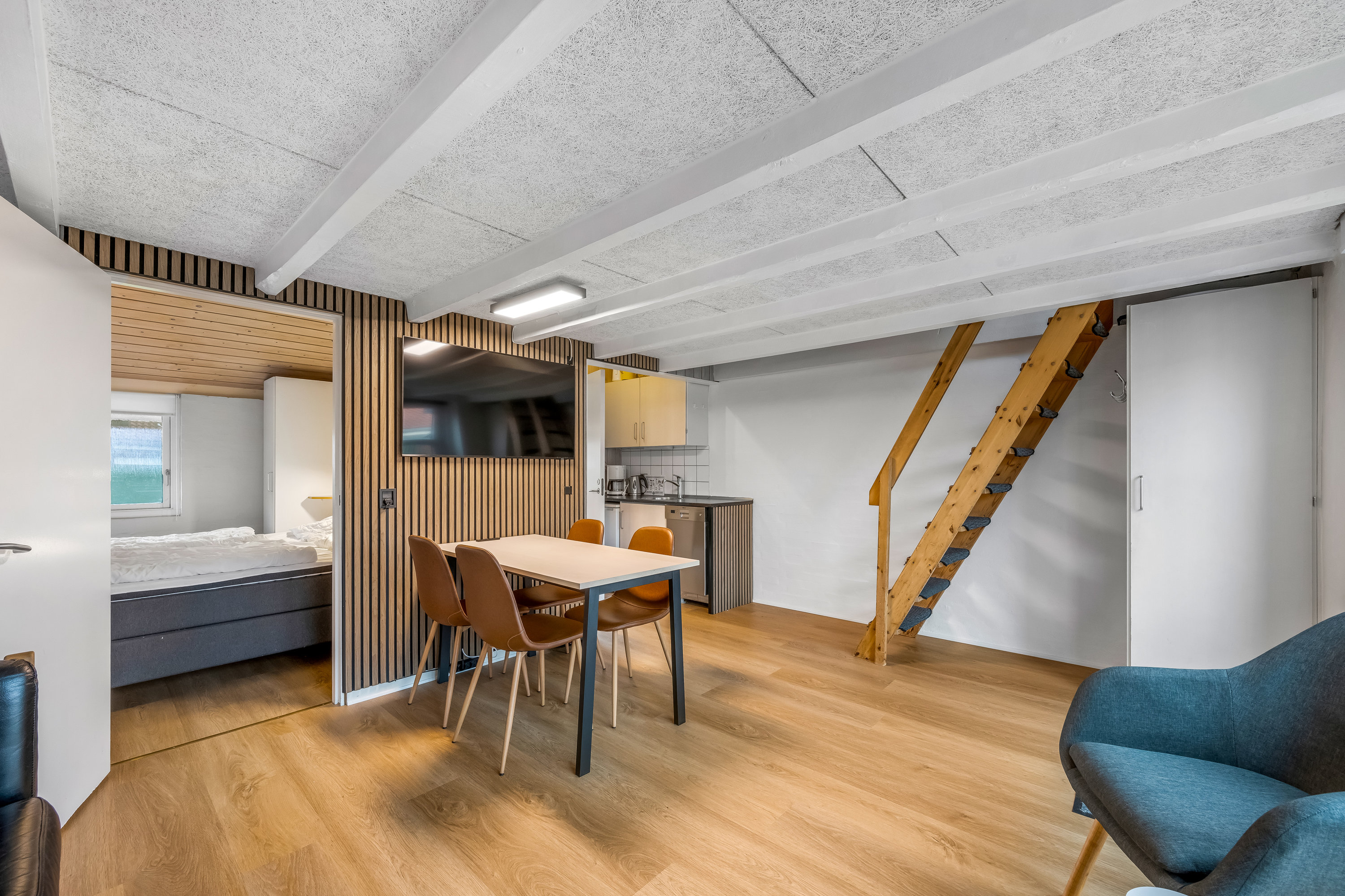 Fremhævet køkken billede i fuldskærmstilstand. Billede af Kirkehøjvej 38J, N3., Bork Havn, 6893 Hemmet