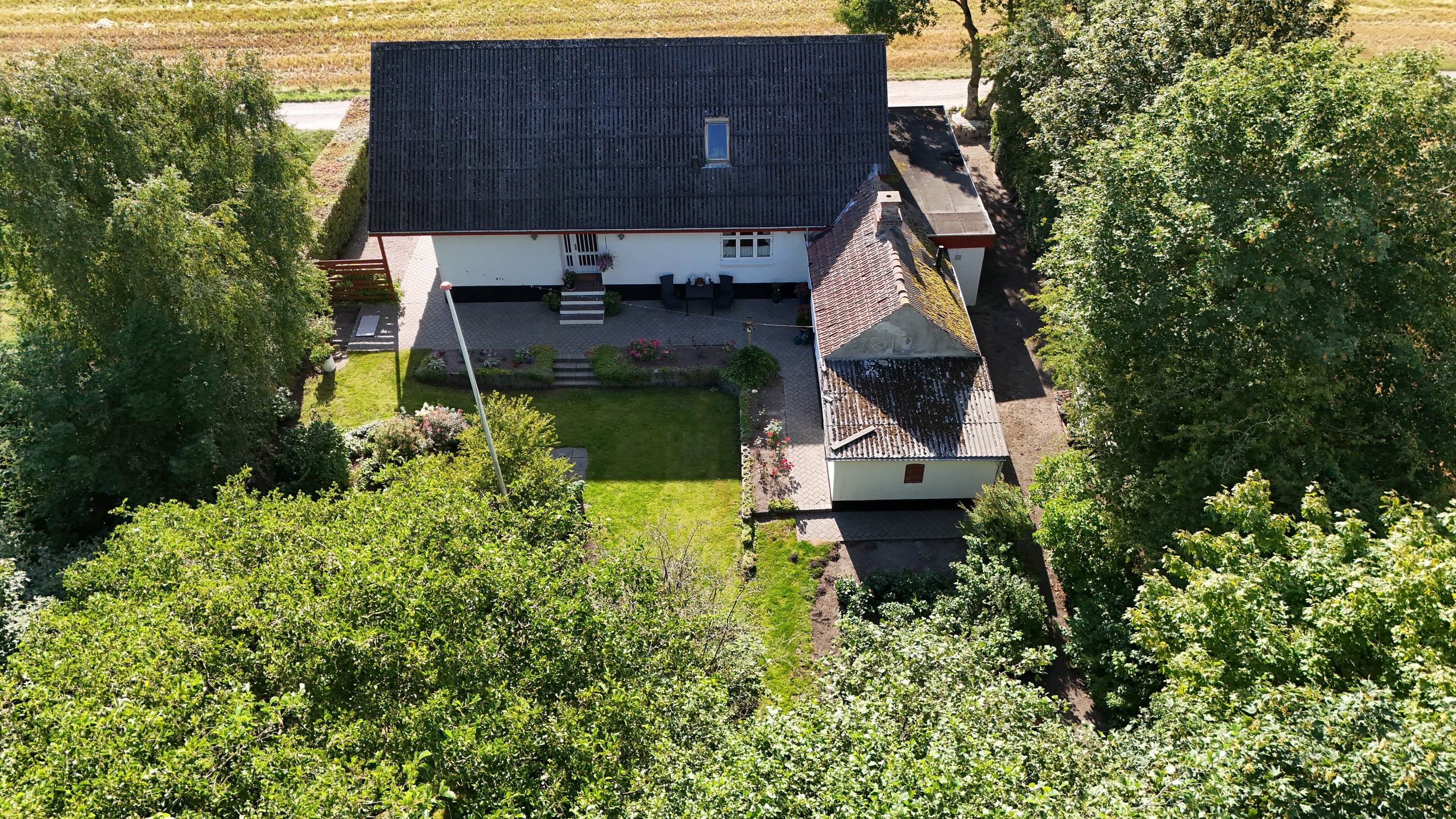 Fremhævet luftfoto billede i fuldskærmstilstand. Billede af Runevej 6, Ll Rørbæk, 9500 Hobro