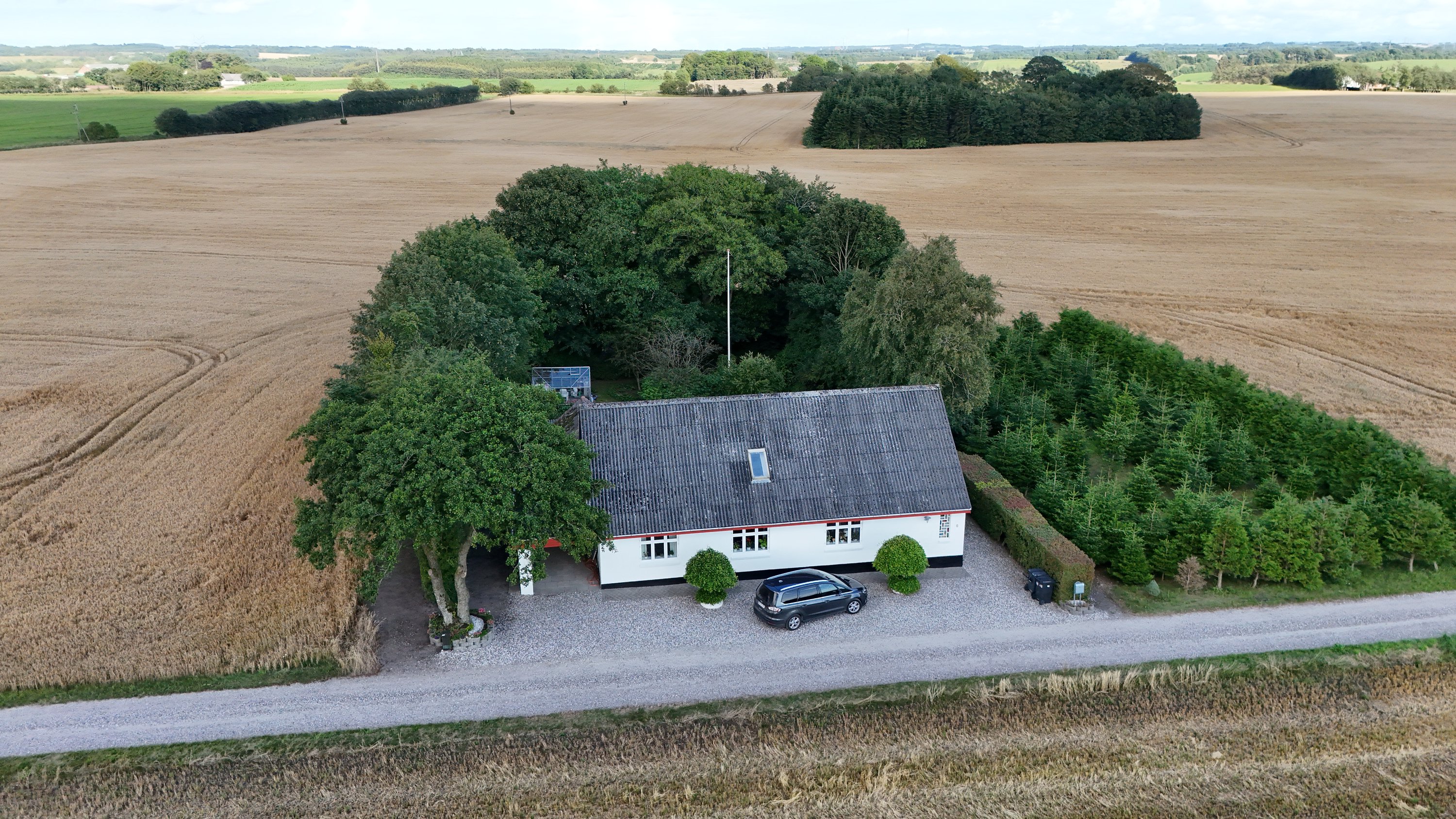Fremhævet luftfoto billede i fuldskærmstilstand. Billede af Runevej 6, Ll Rørbæk, 9500 Hobro