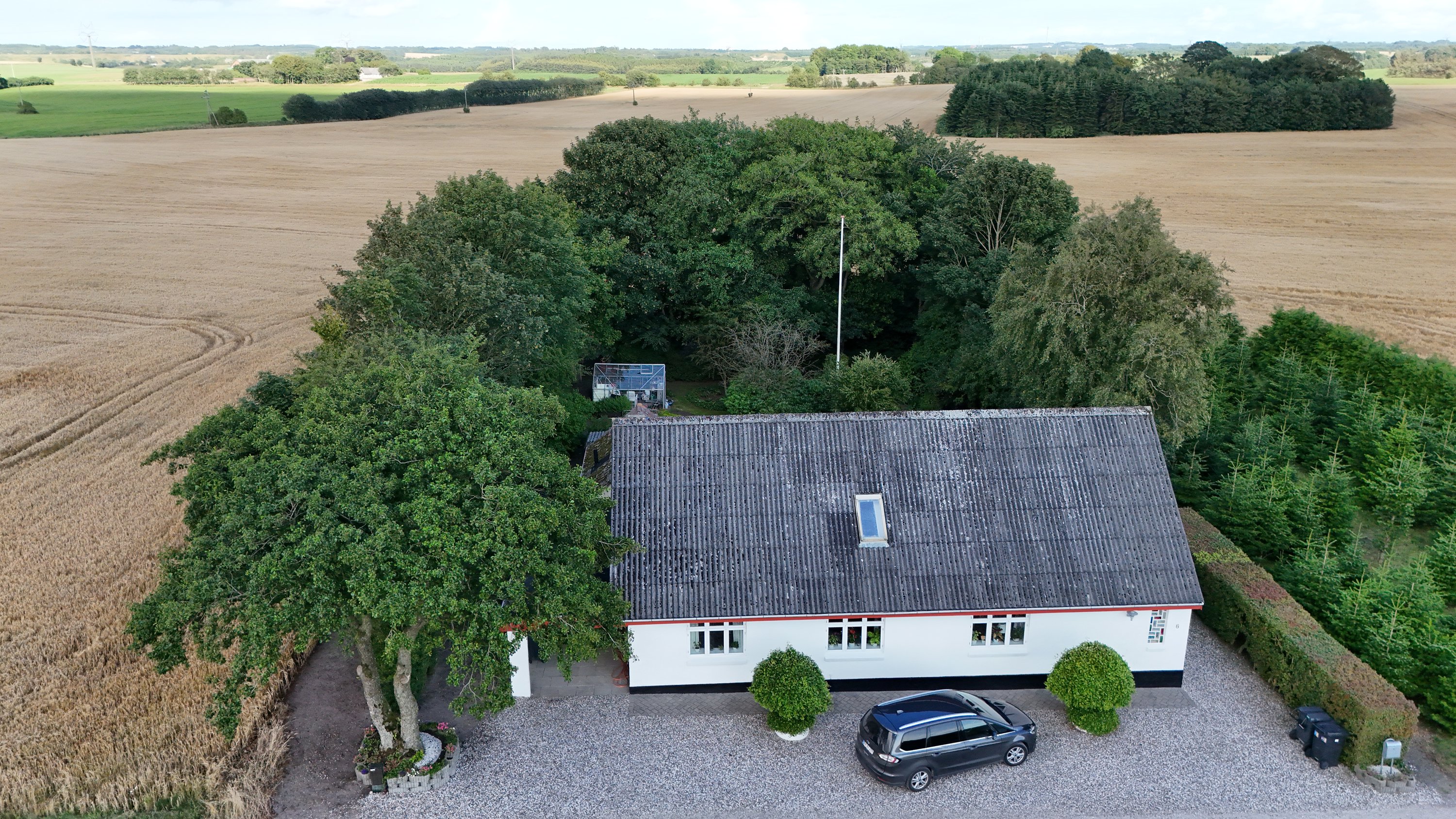 Fremhævet luftfoto billede i fuldskærmstilstand. Billede af Runevej 6, Ll Rørbæk, 9500 Hobro