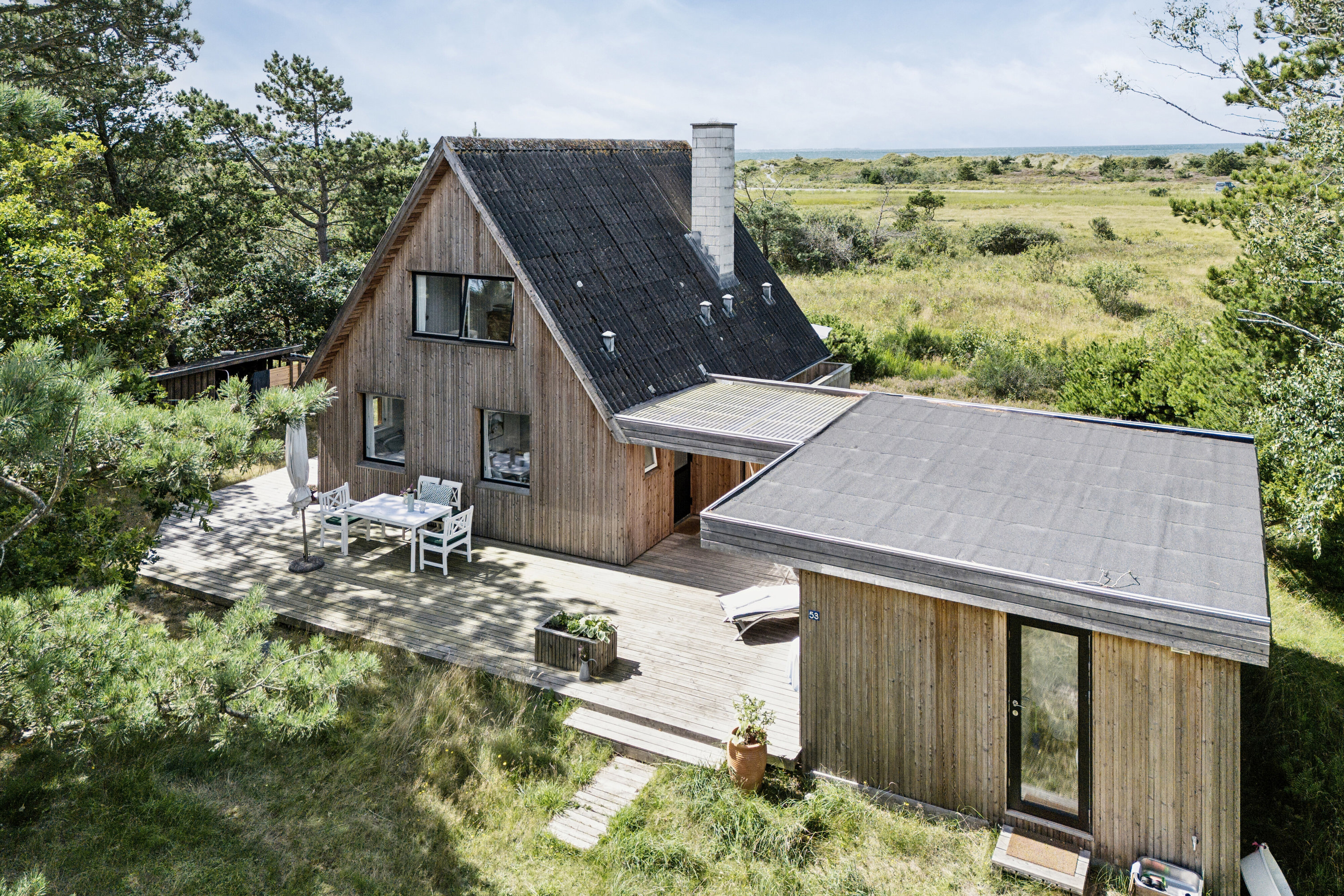 Fremhævet luftfoto billede i fuldskærmstilstand. Billede af Lysholmparken 53, Gudmindrup Lyng, 4573 Højby